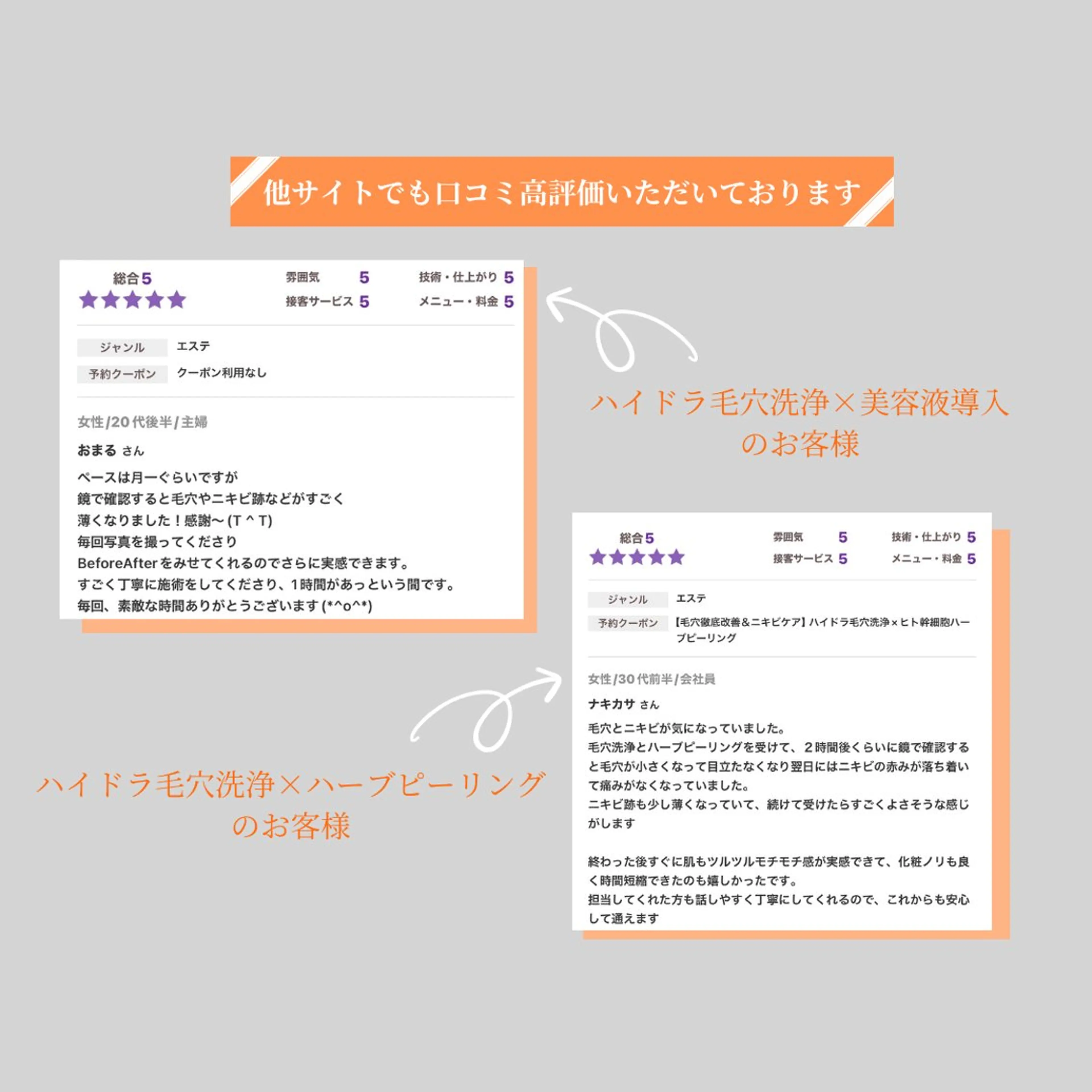 小顔・ツルツル素肌 ハリステリアのエステ・リラクイメージ