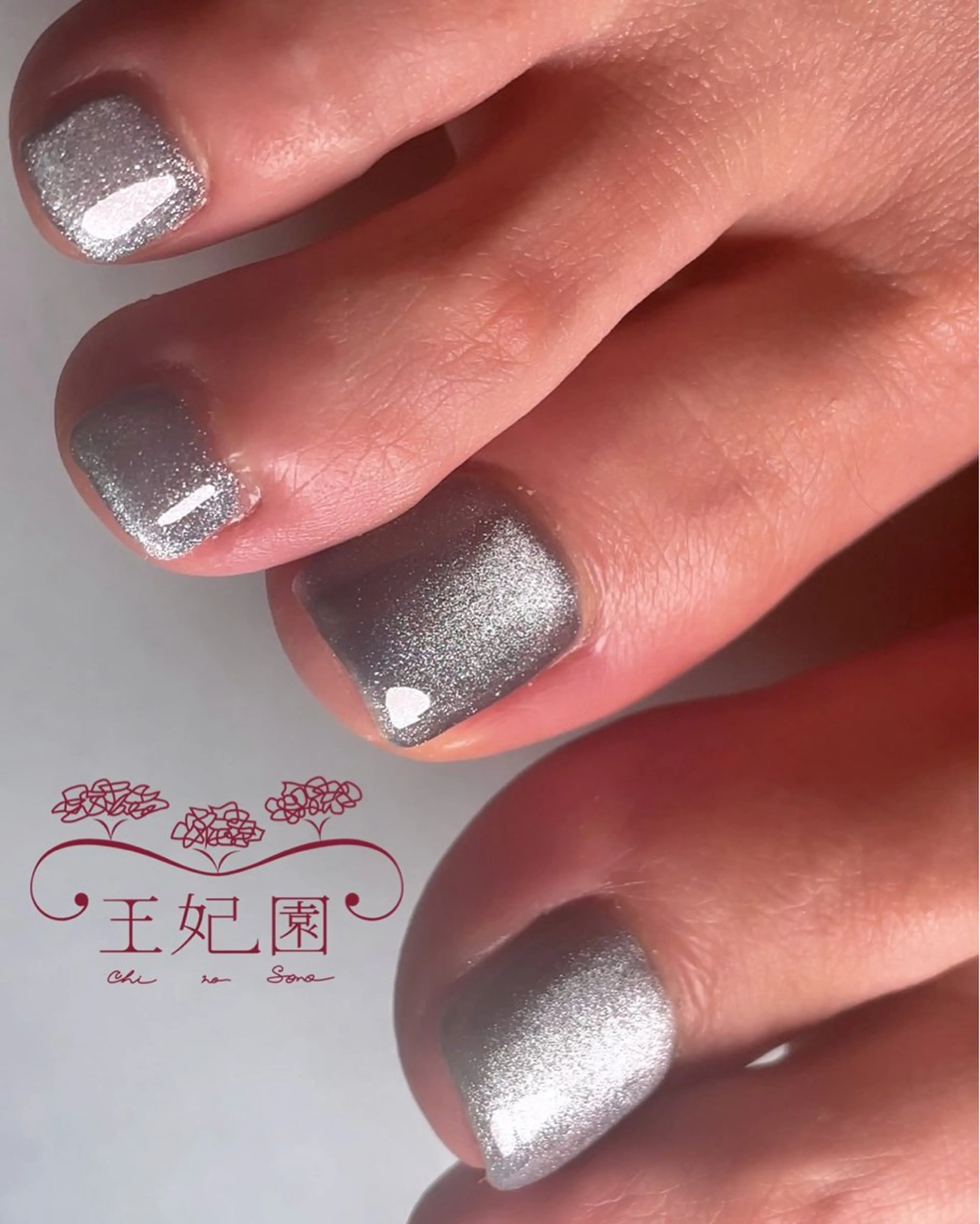 ネイル ブルー フラッシュネイル マグネットネイル メンズネイル ワンホンネイル nail salon王妃の園所属・王妃の園 ohinosonoのネイルデザイン