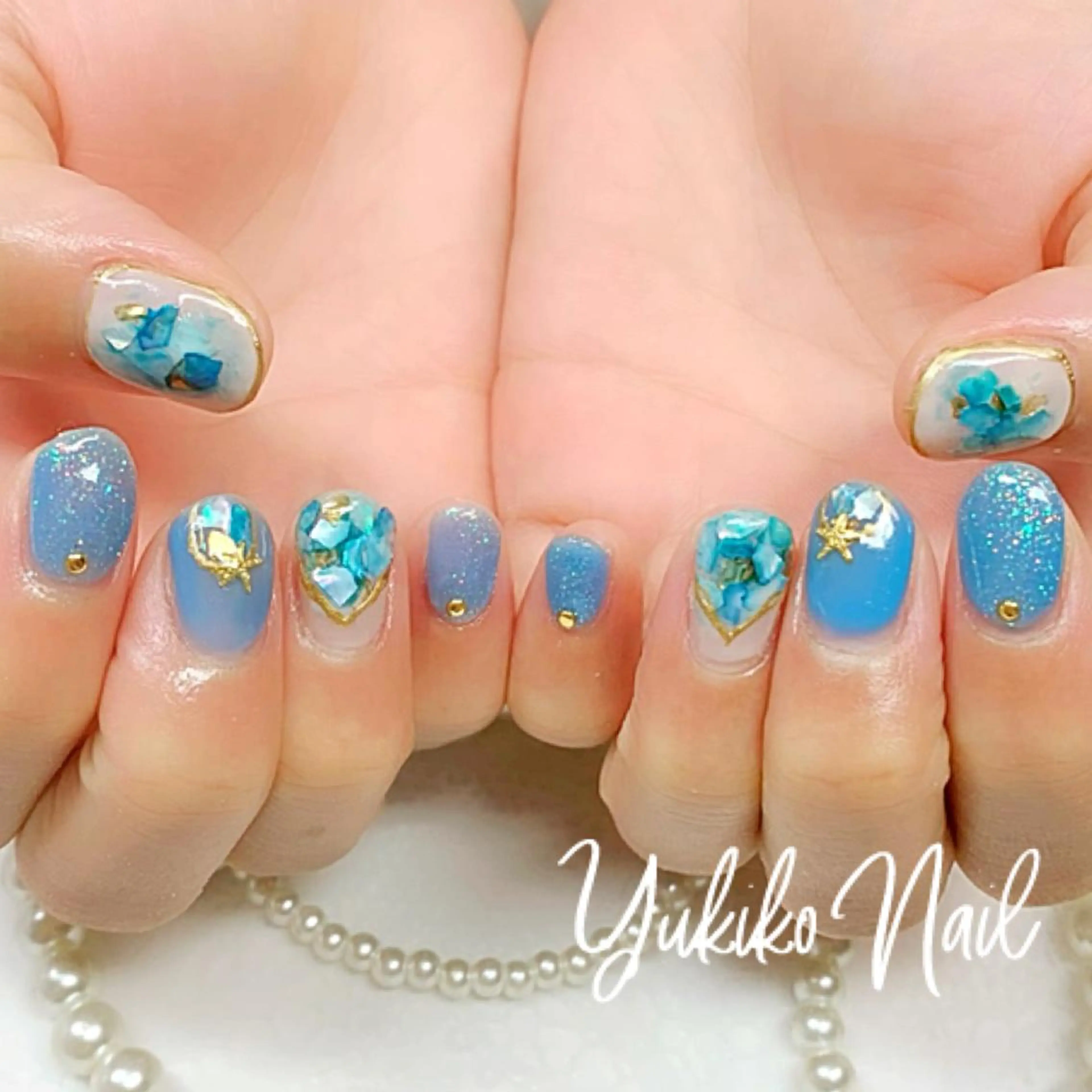 ネイル ニュアンスネイル ハンドネイル ユキコ ネイルのネイルデザイン