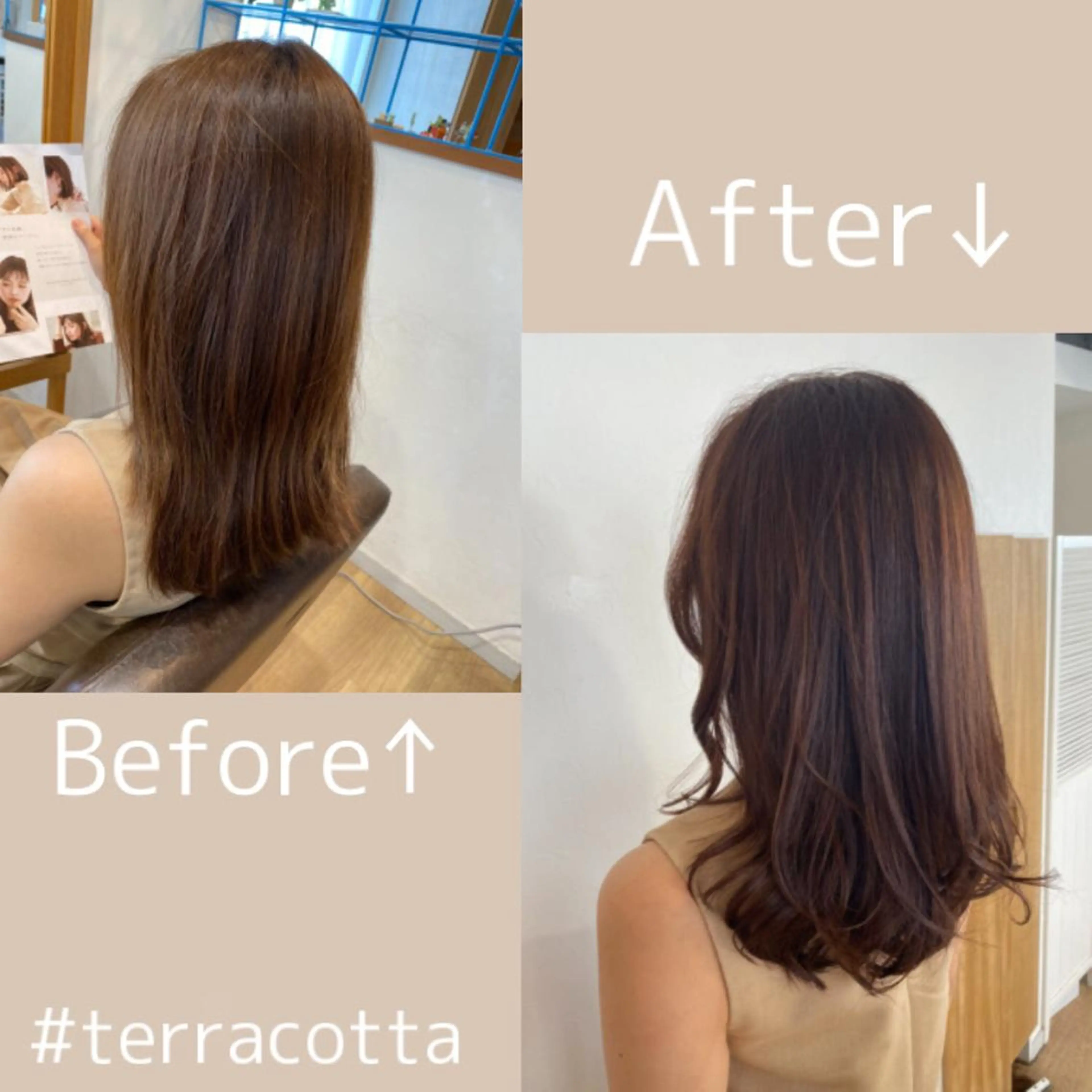 セミロング カラー ヘアアレンジ なつき/艶ピンク/ girly hairのヘアスタイル