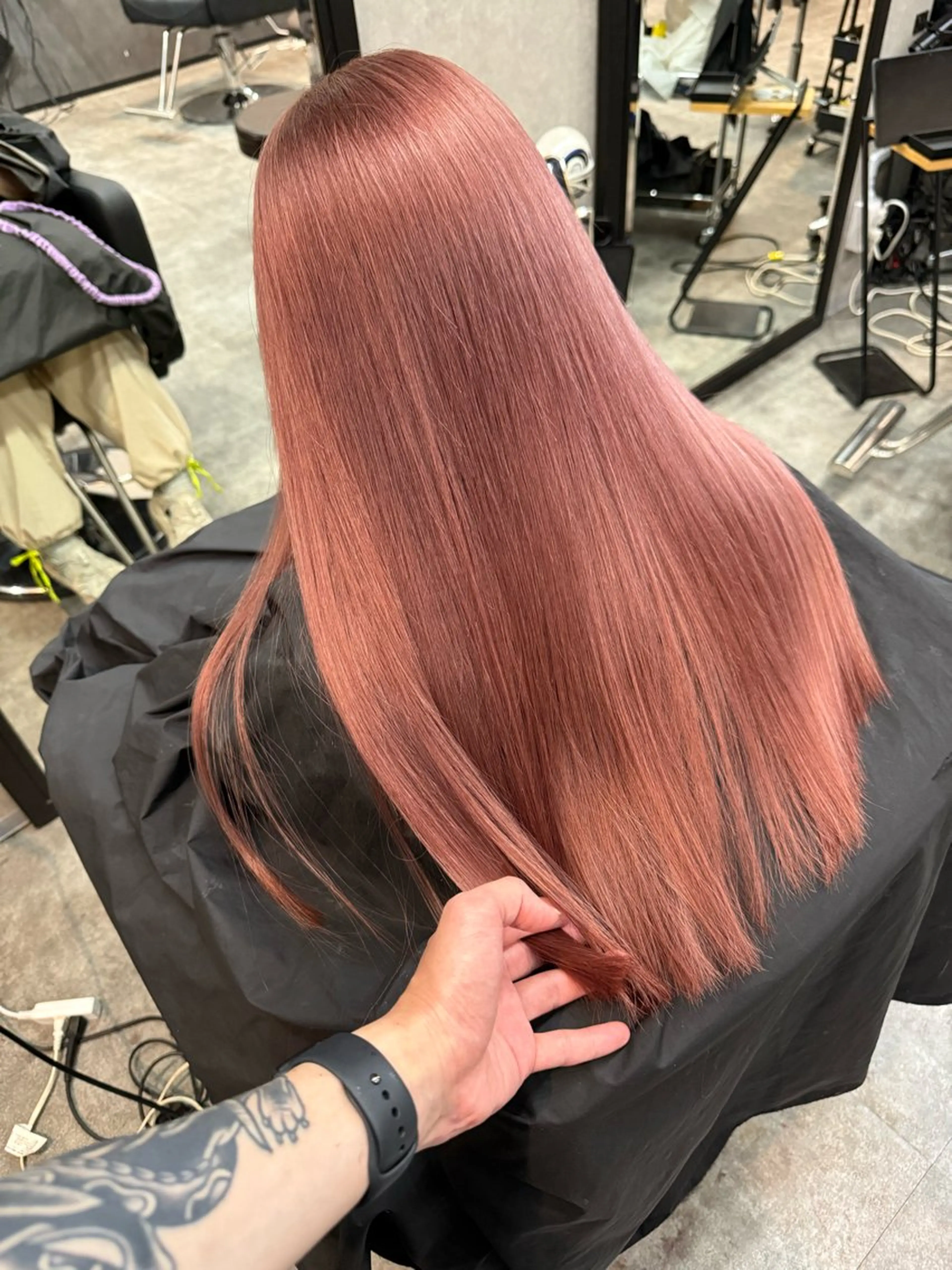 ロング カット ヘアカラー 田中 聖也のヘアスタイル