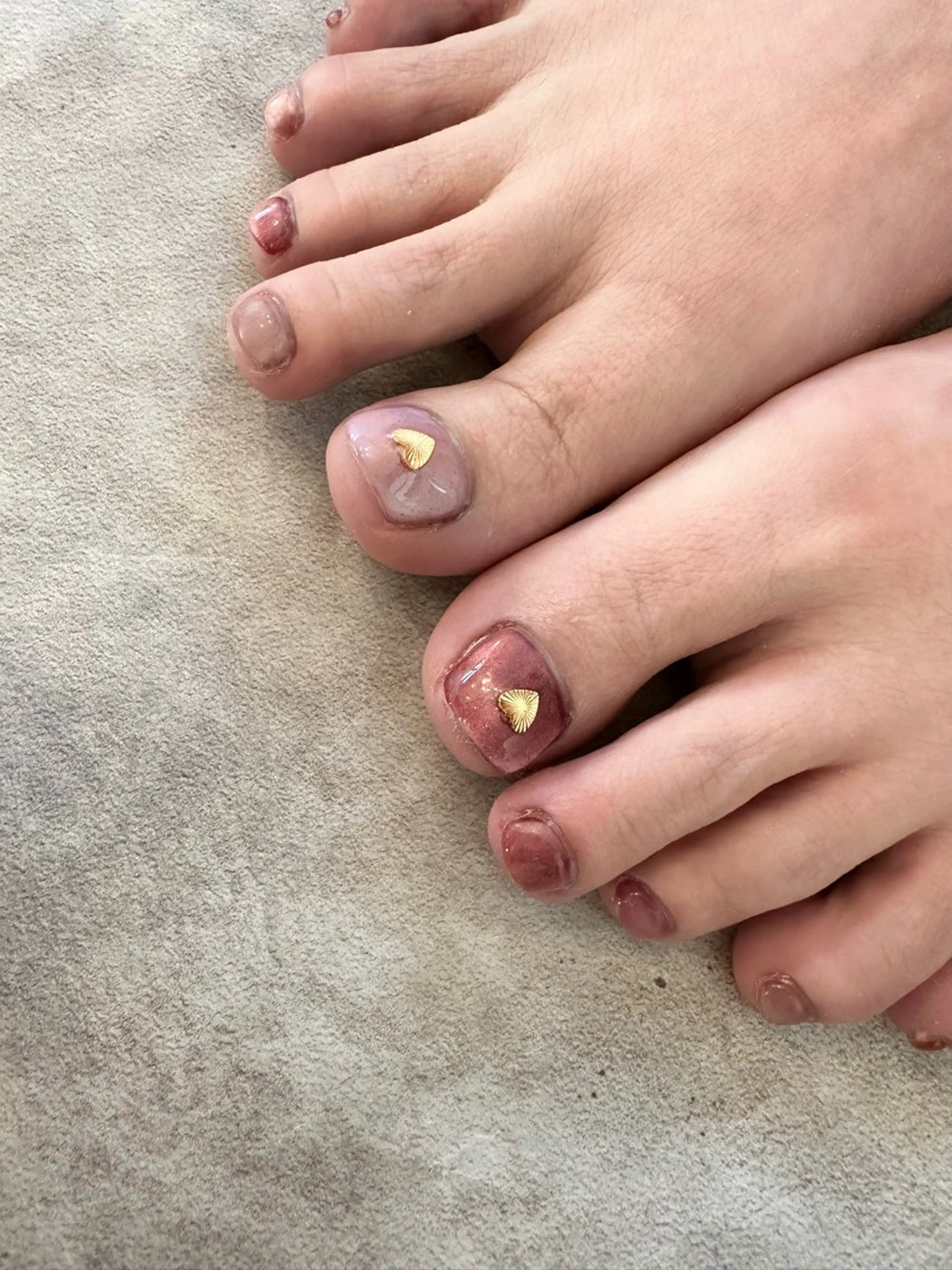 ネイル 氷ネイル・うるうるネイル マグネットネイル ピンク バレンタイン nailroom Anmie.のネイルデザイン