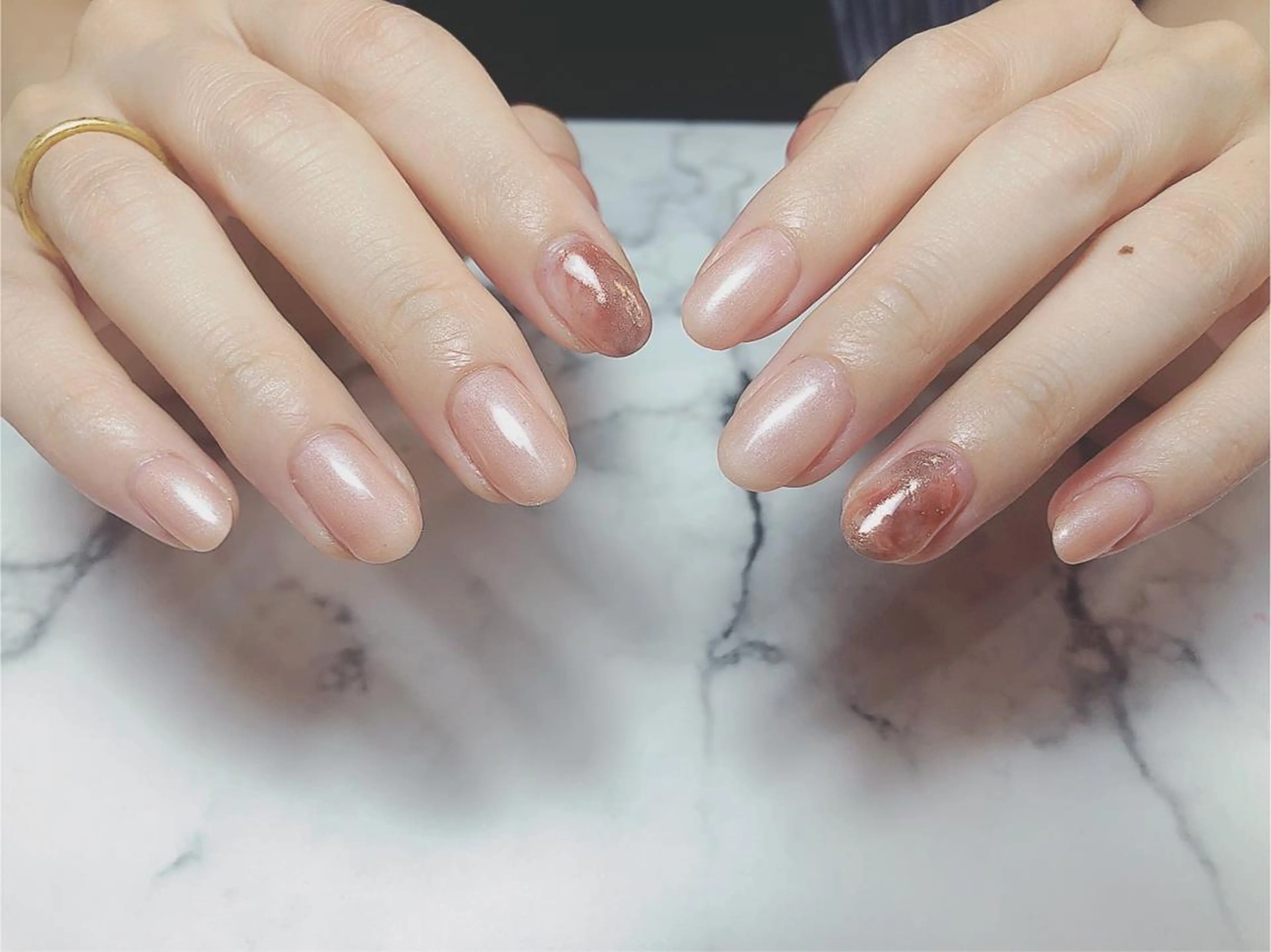 ネイル アートネイル ジェルネイル ニュアンスネイル パラジェル ハンドネイル Nailist Honamiのネイルデザイン