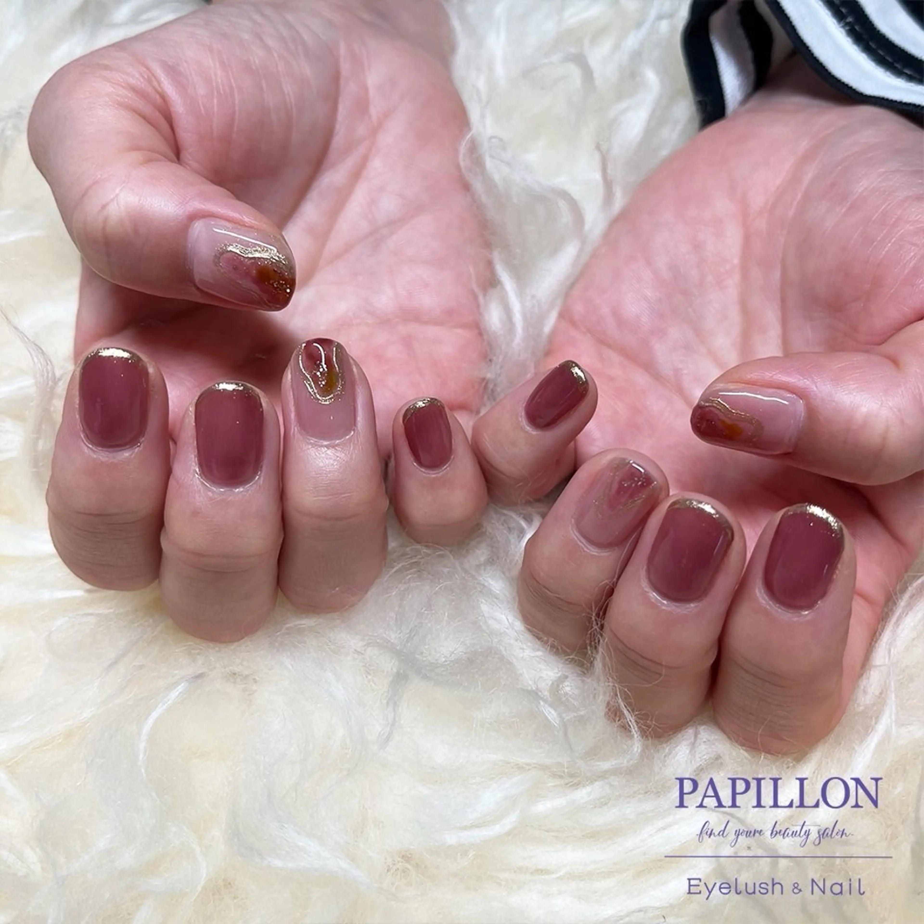 ネイル ニュアンスネイル PAPILLON 村上のネイルデザイン