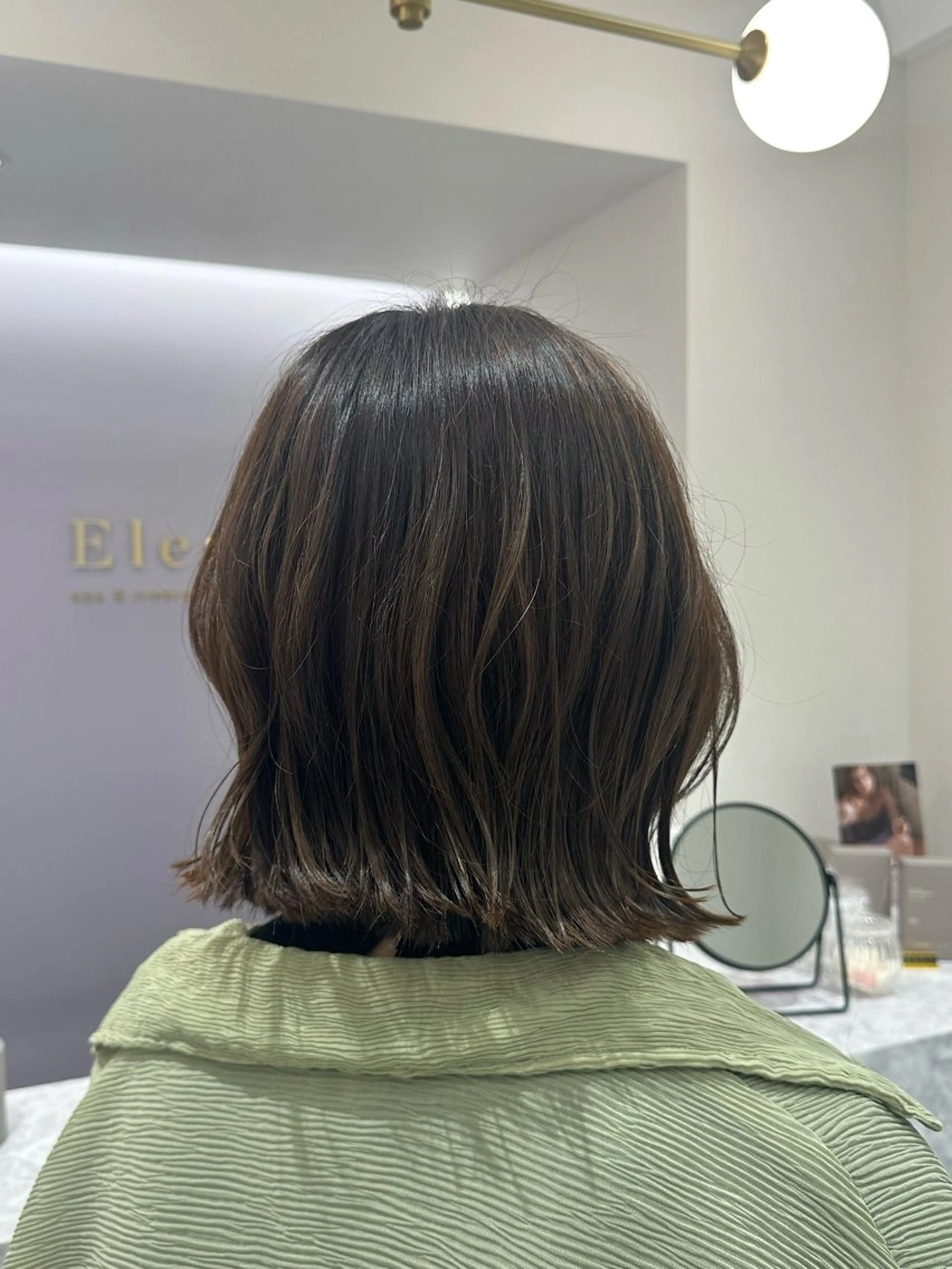 ミディアム カラー 韓国レイヤー✨ yasuko銀座のヘアスタイル