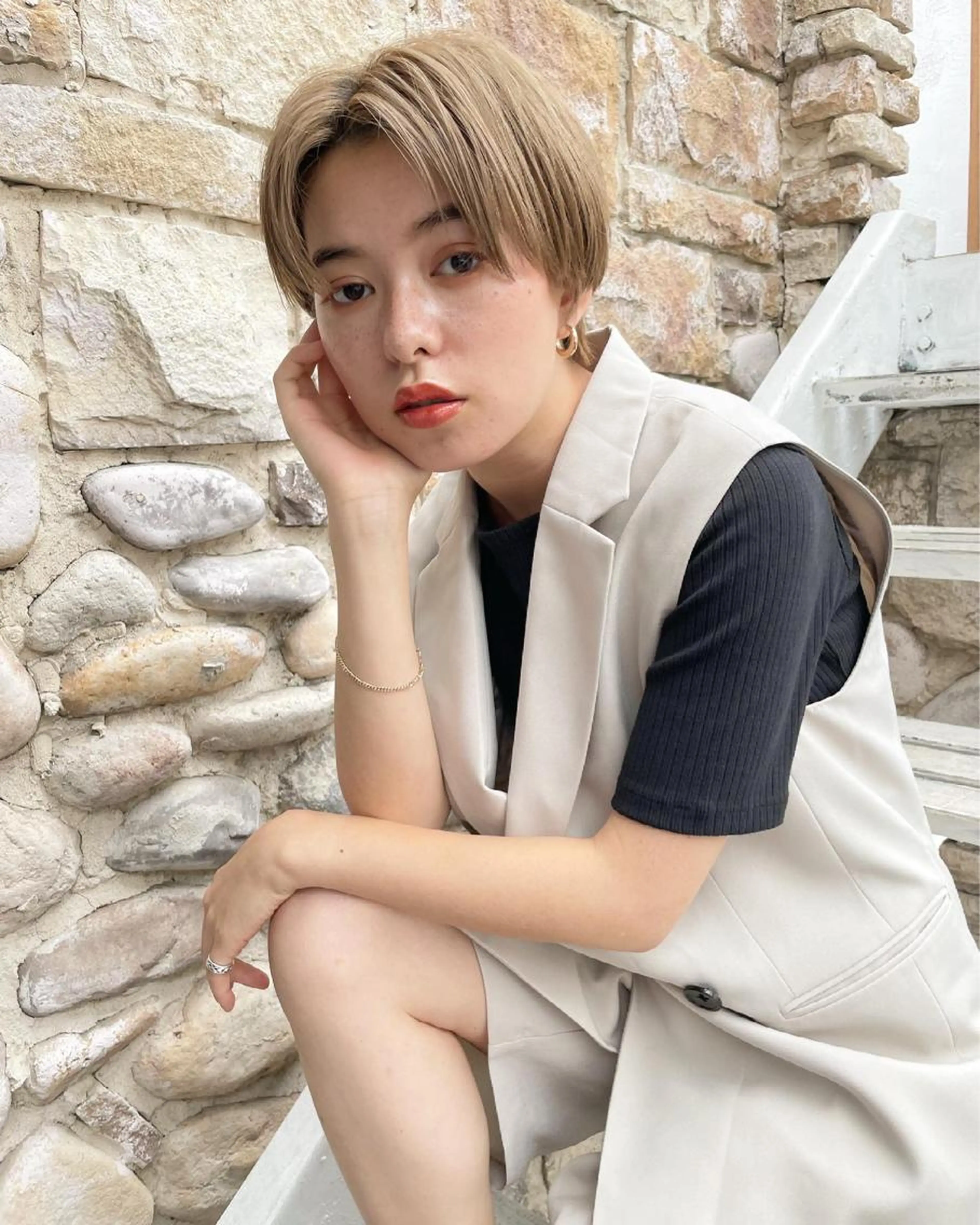 snsで話題❤️《超音波アイロン》✨トリートメント付き❗️似合わせカット✂️×ワンカラー⭐️×3ステップトリートメントの写真