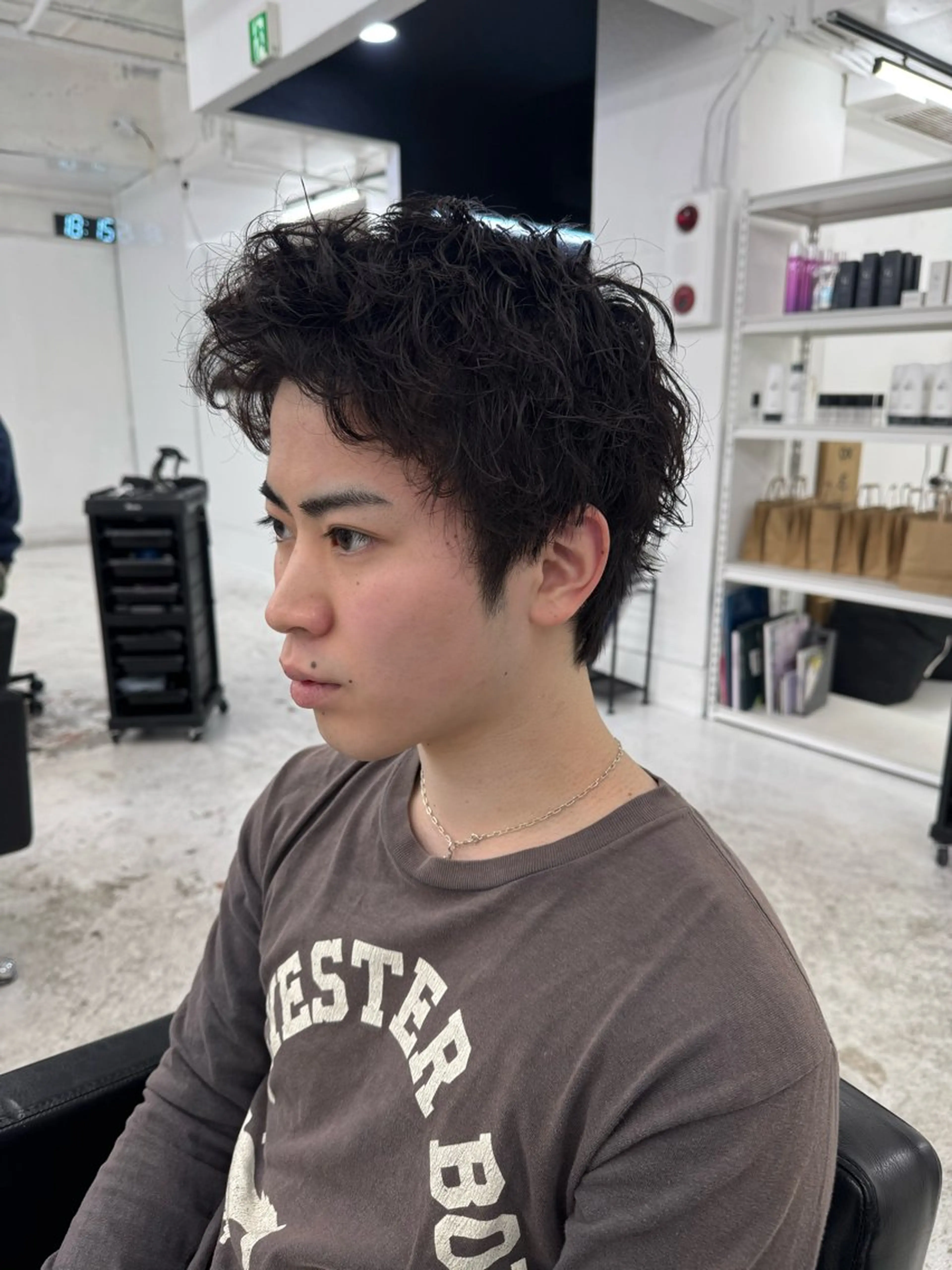 メンズ メンズパーマ スパイキーショート カット パーマ 柏メンズパーマ特化 蛯谷  晃裕のヘアスタイル