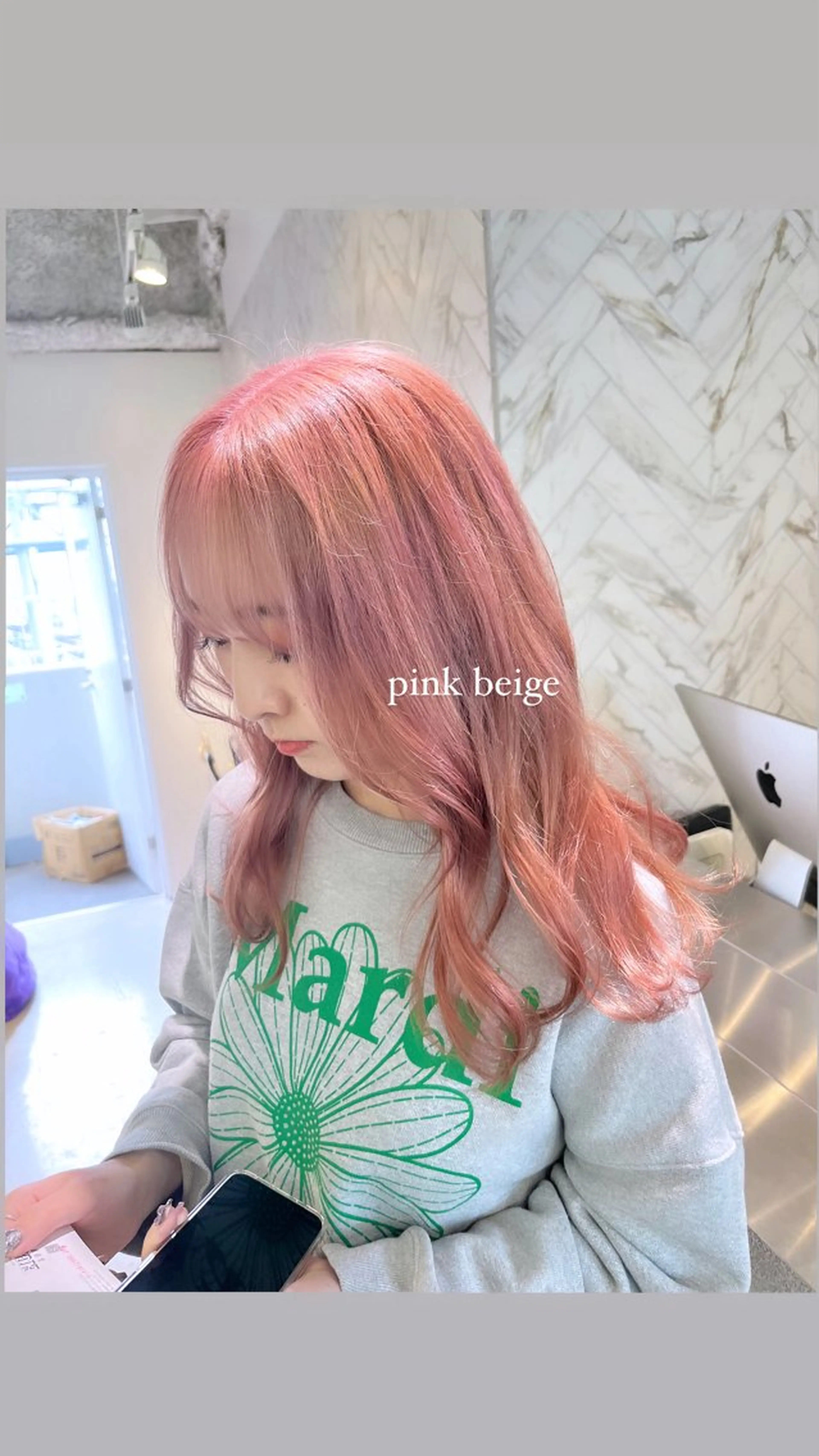 セミロング ヘアカラー トリートメント 📍欧米風/ﾃﾞ ｻﾞｲﾝNO.1/雅のヘアスタイル