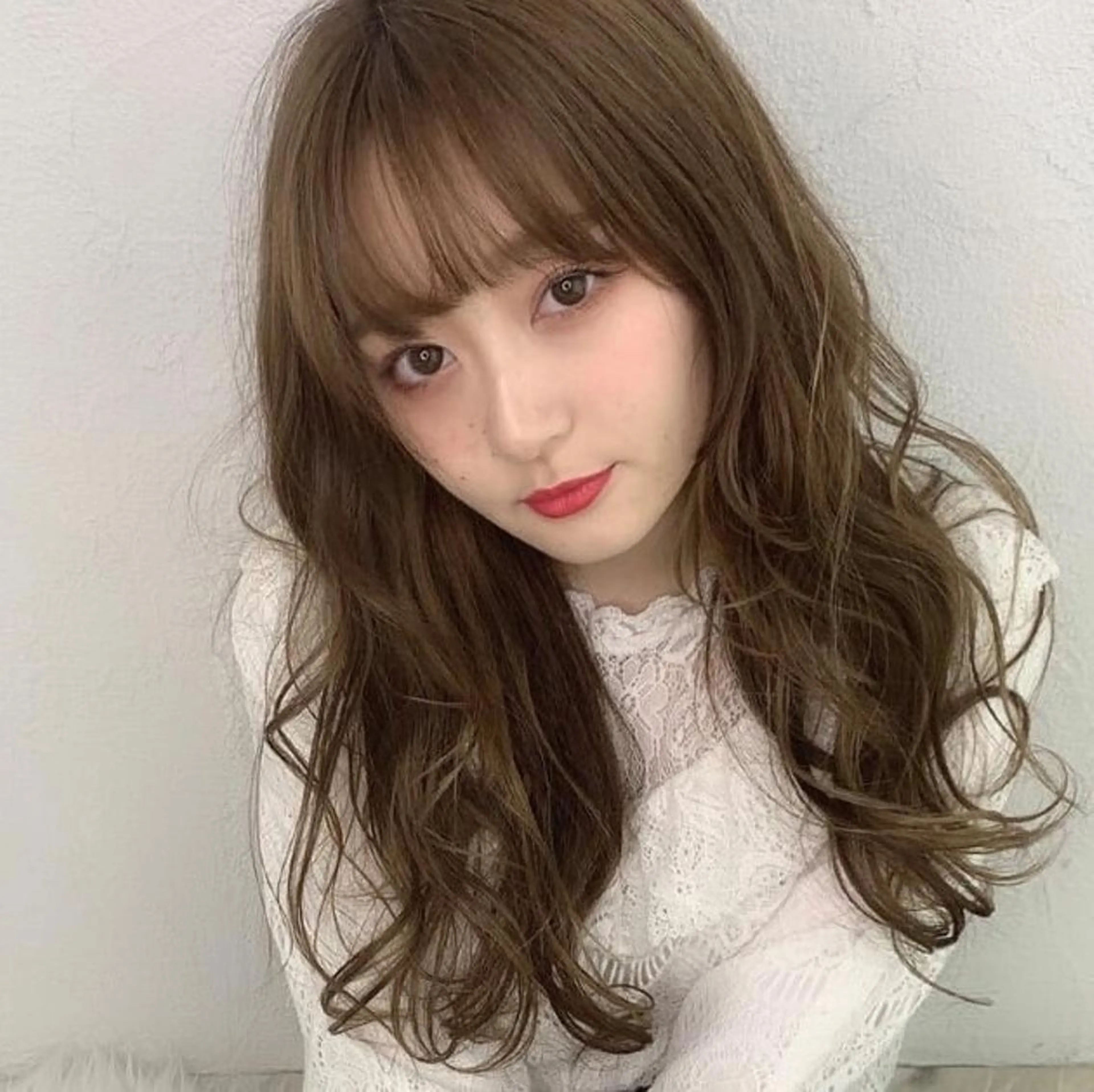 ロング カラー パーマ ヘアアレンジ ベージュカラー フォギーベージュ デート 似合わせカット オン眉 N° uairo 川崎店【ユアイロ】のヘアスタイル