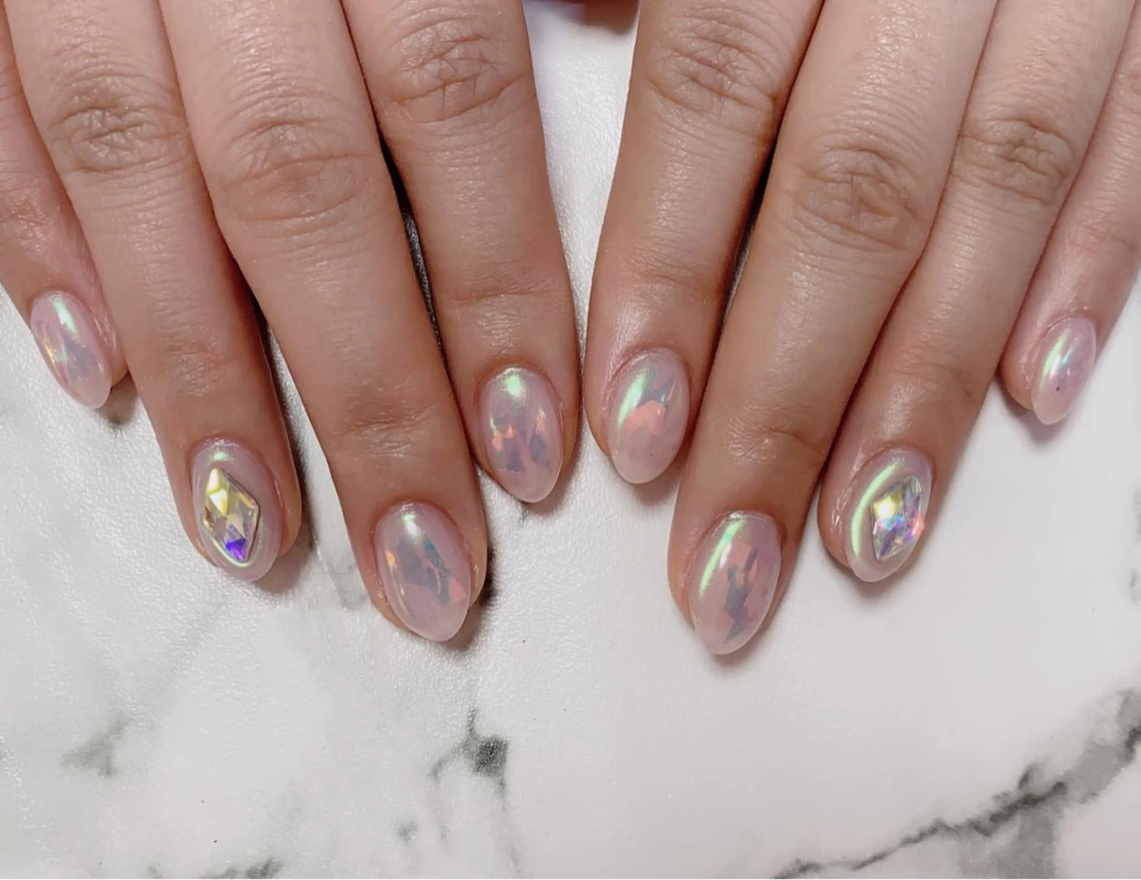ロング カラー ネイル Q Free nailsのネイルデザイン
