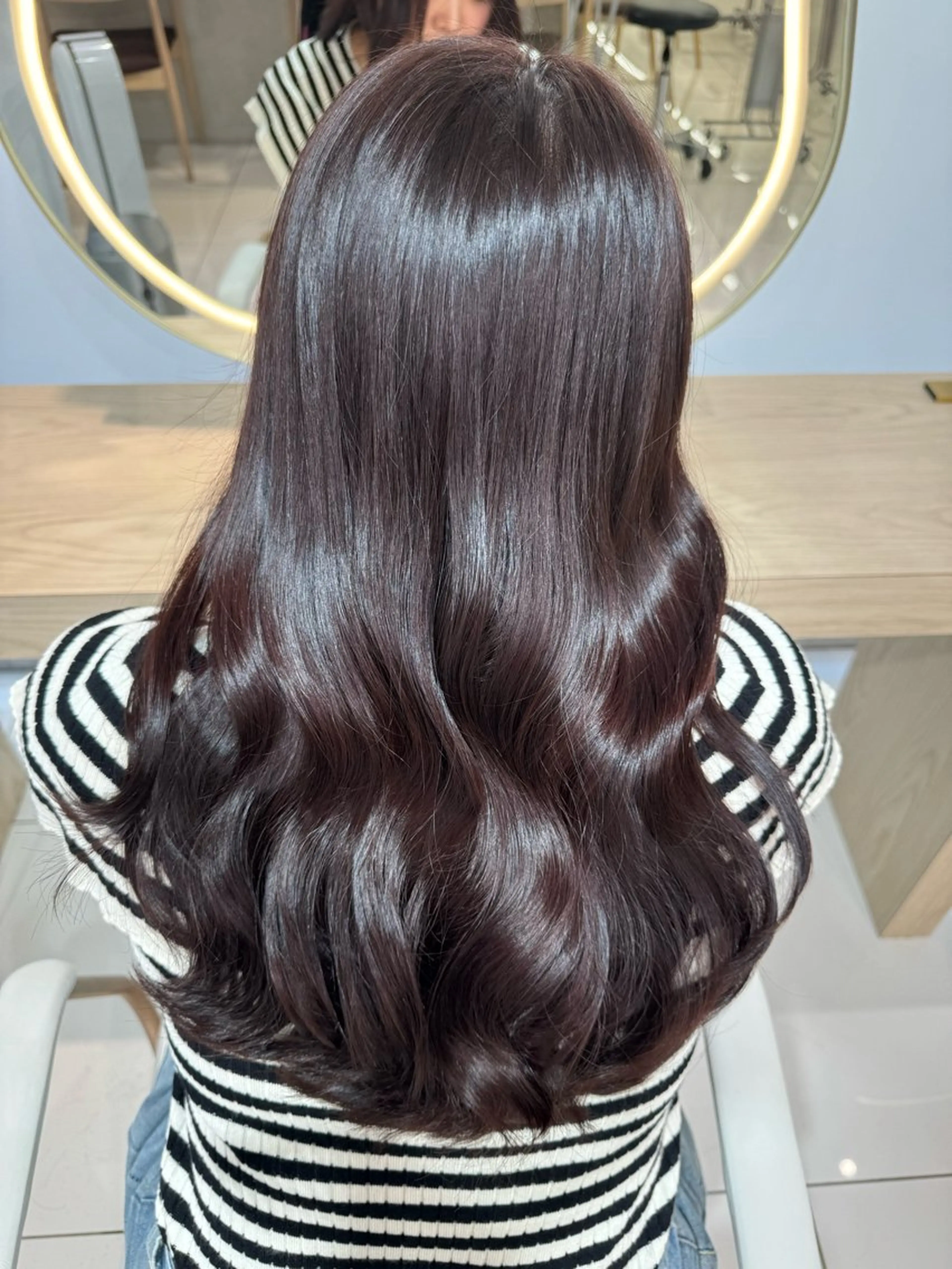 ロング 顔まわりカット/ カラー/西野和裕のヘアスタイル