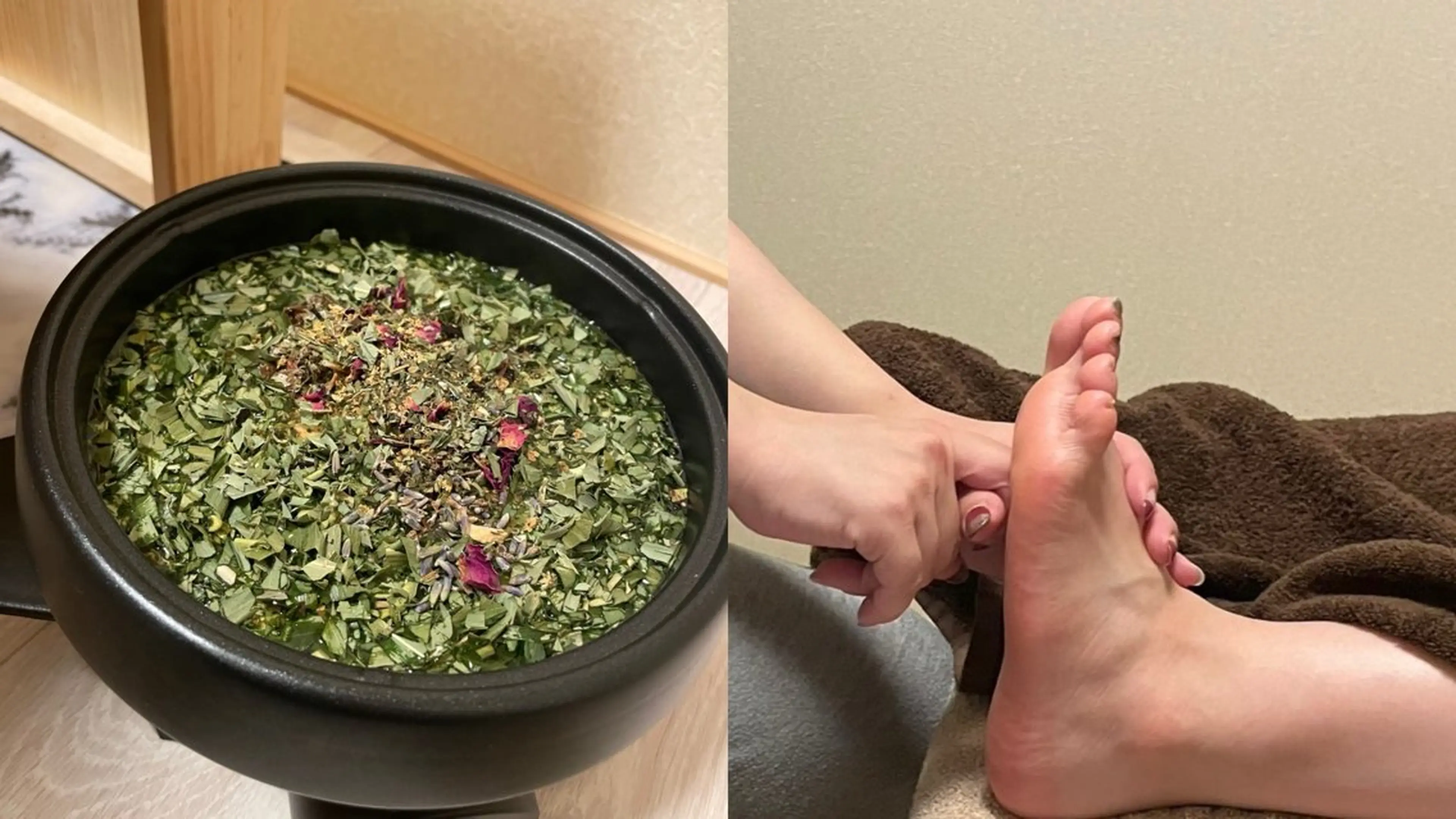 足スッキリコース⁑おかま直伝よもぎ蒸し®︎30分＋リフレクソロジー30分の写真