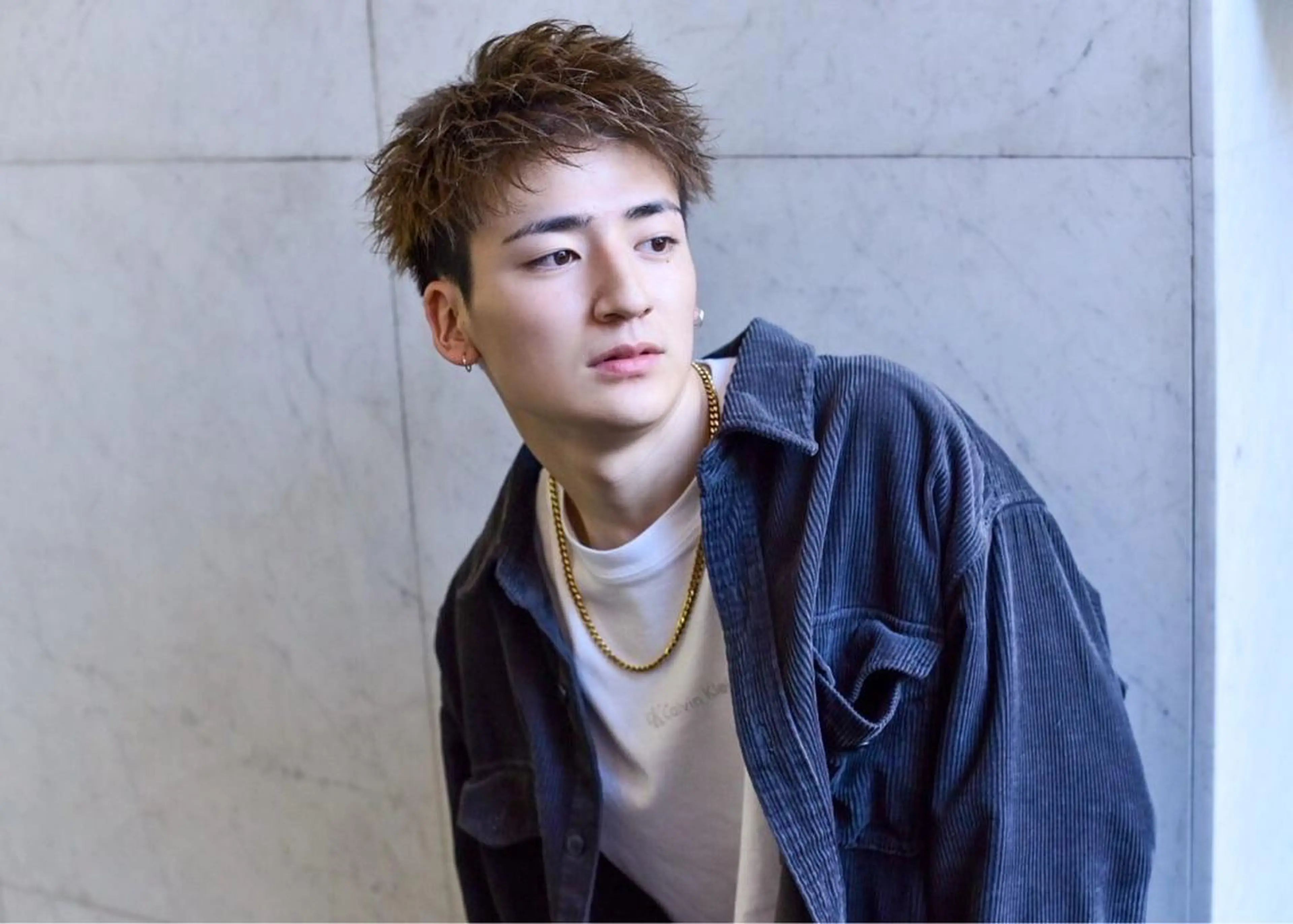 メンズ to youハイライトのヘアスタイル