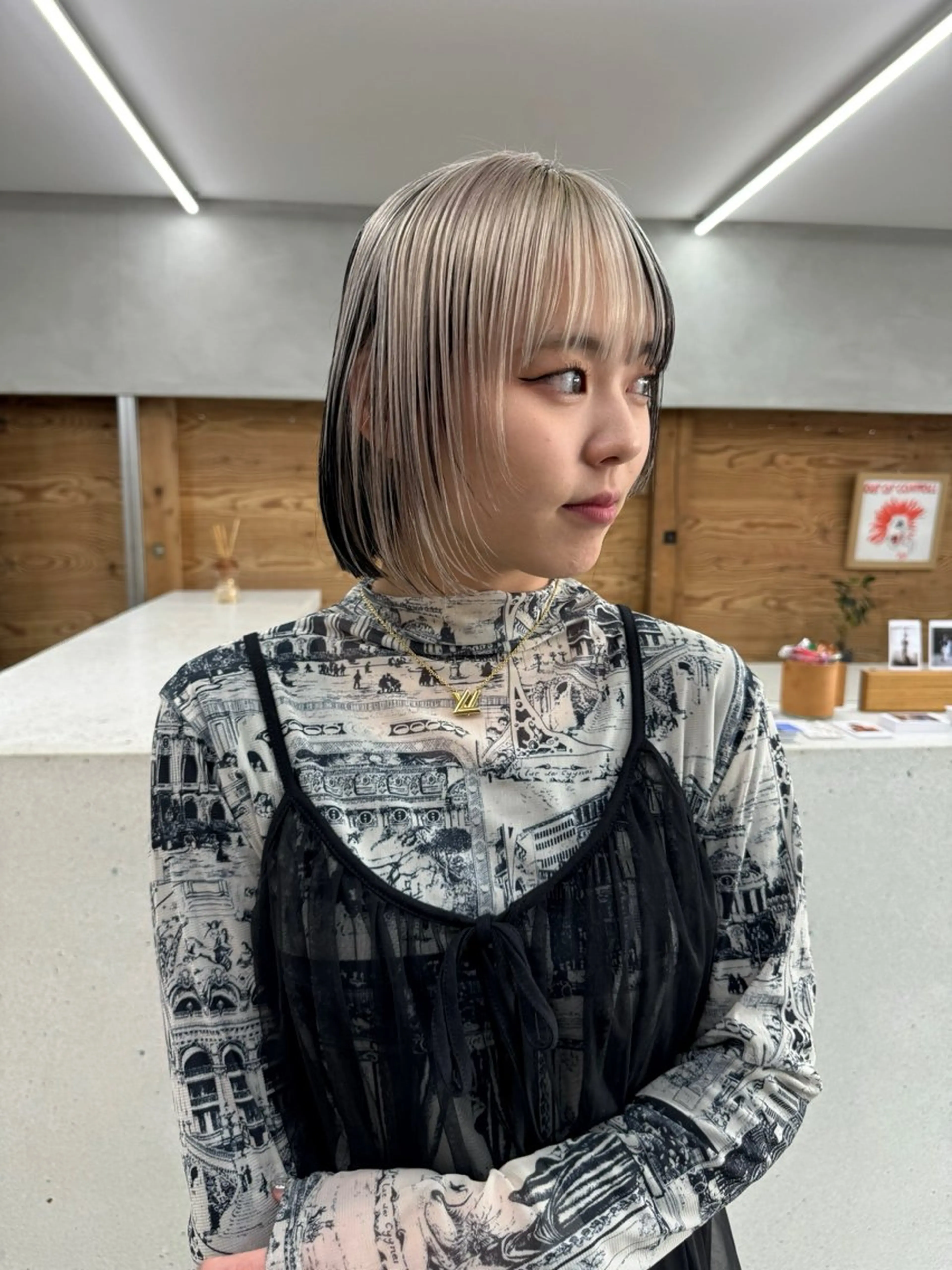 ショート カラー ボブ デザイン/ブリーチ Kaito🐩/栄のヘアスタイル