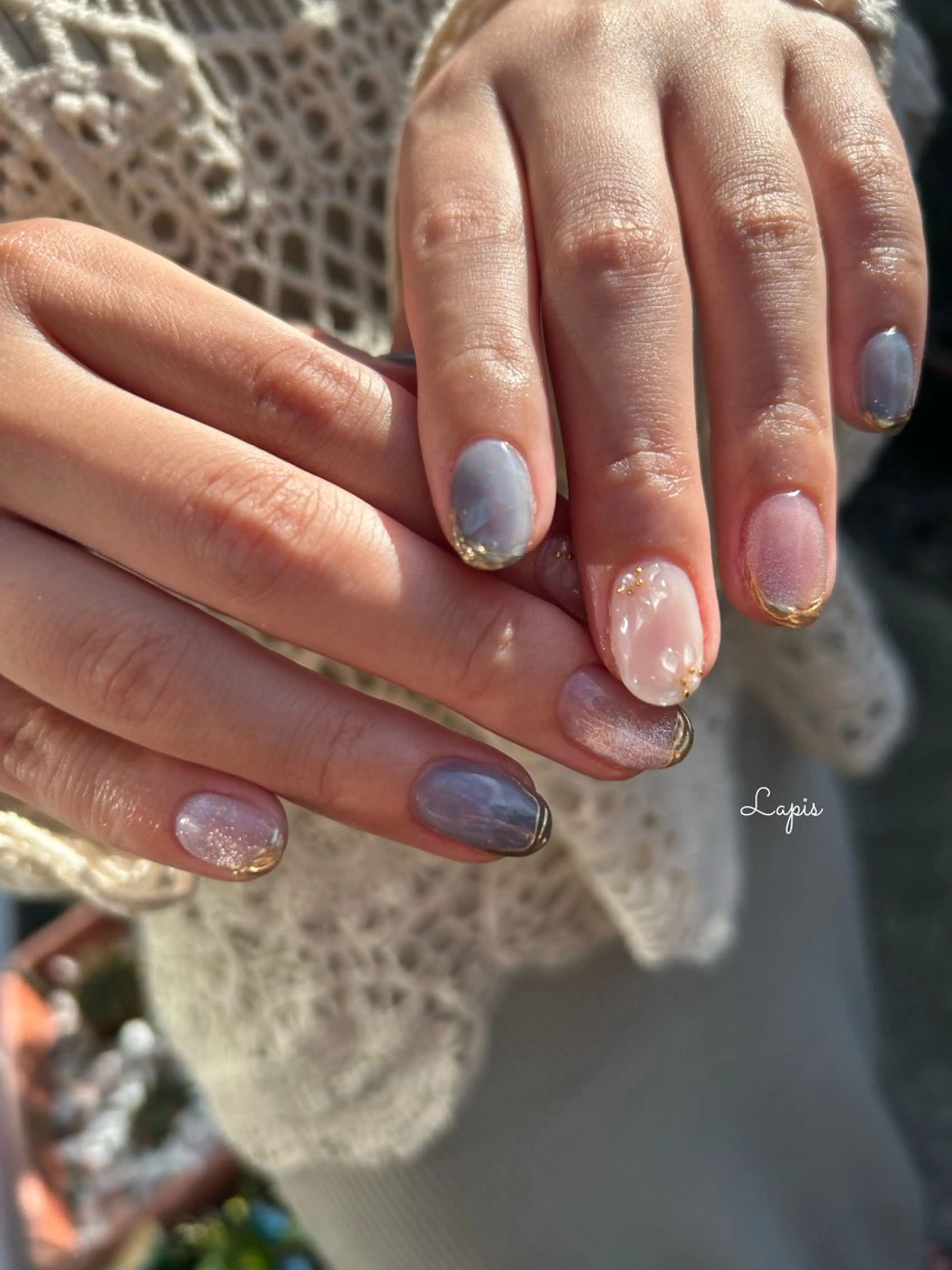 ネイル ハンドネイル Lapis *のネイルデザイン