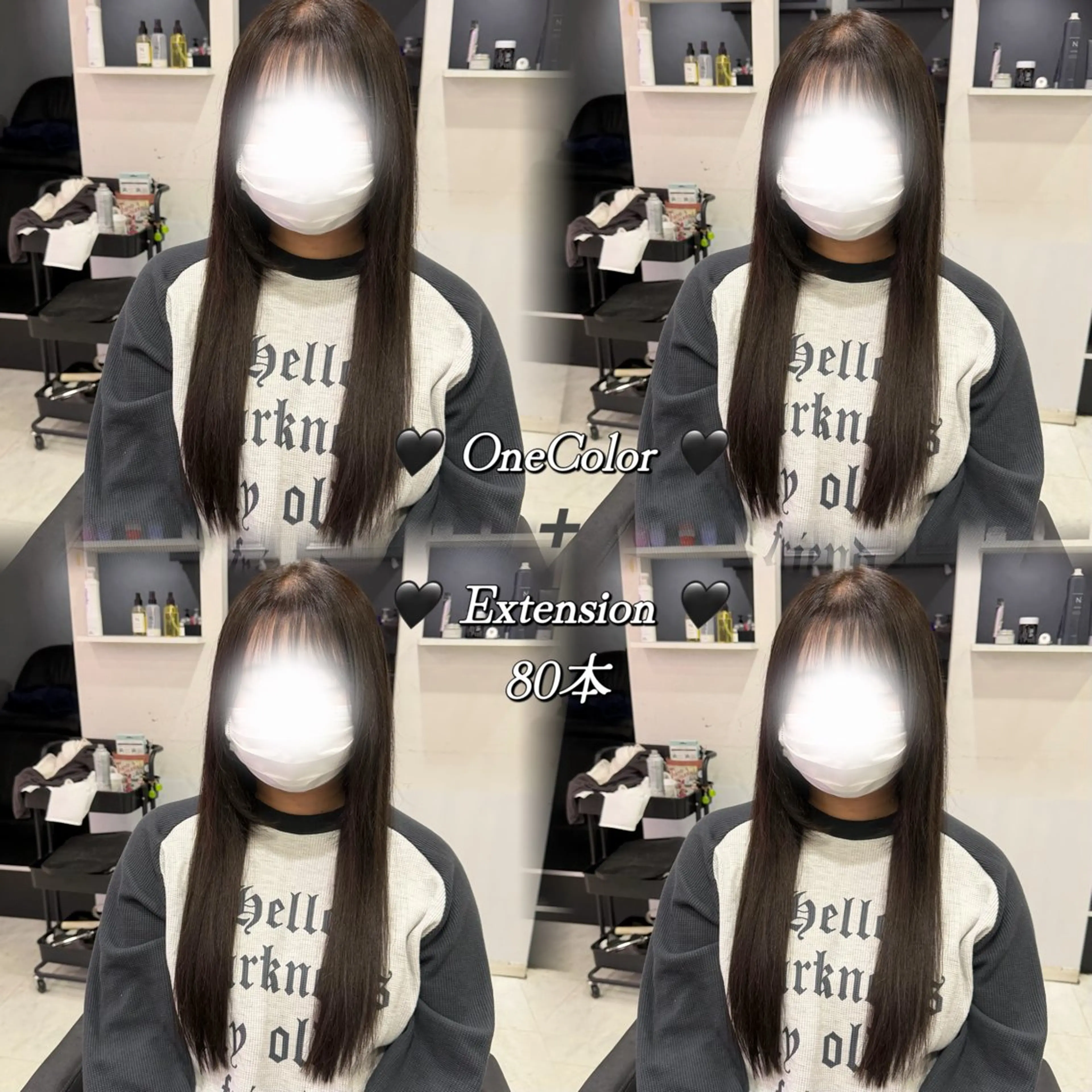 ロング カラー ヘアカラー トリートメント エクステ 🦋REISA🦋 エクステ×ハイトーンのヘアスタイル