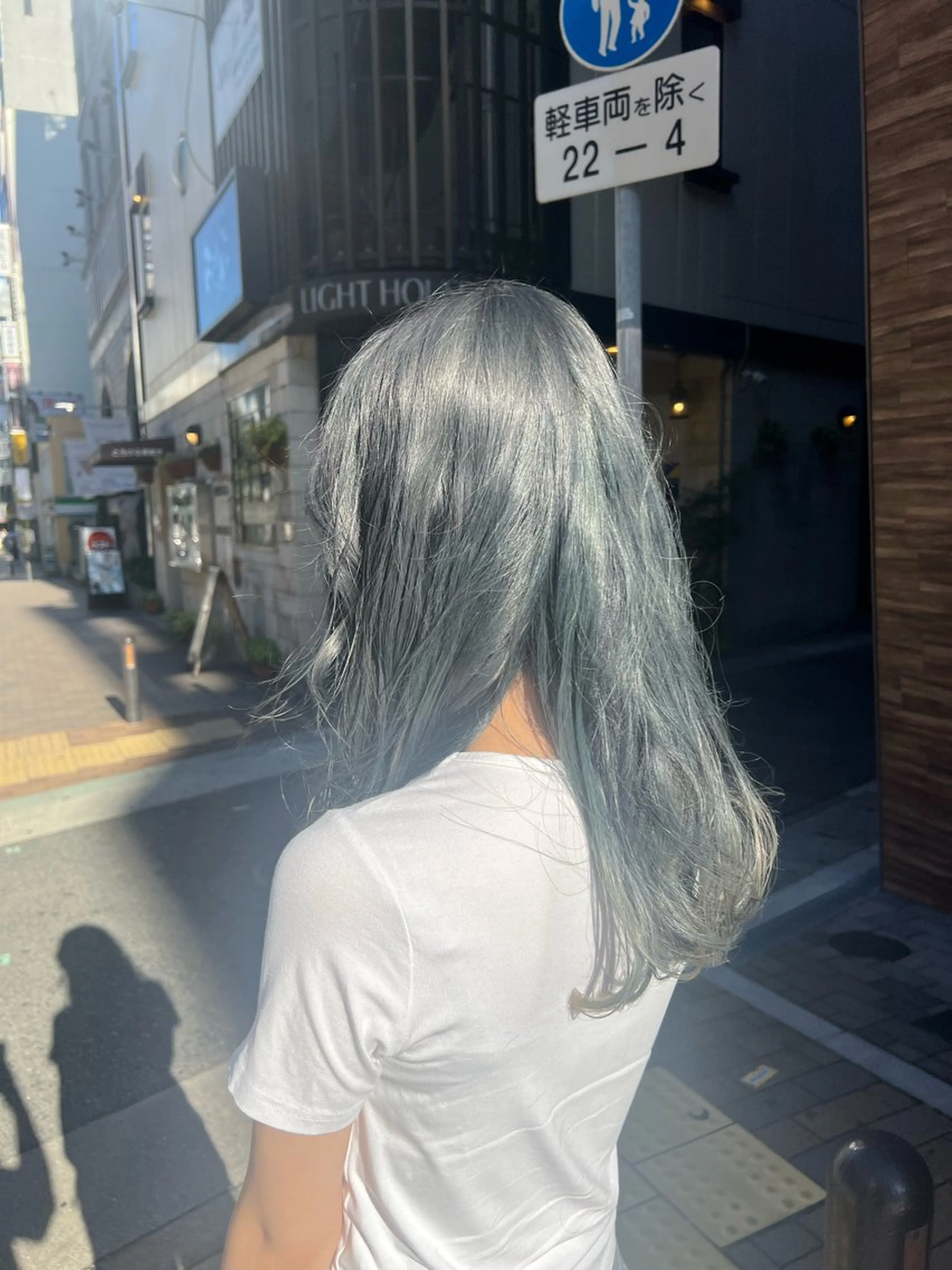 カラー グレージュ オリーブグレージュ オリーブグレー ハイトーン／パーマ 特化平田のヘアスタイル