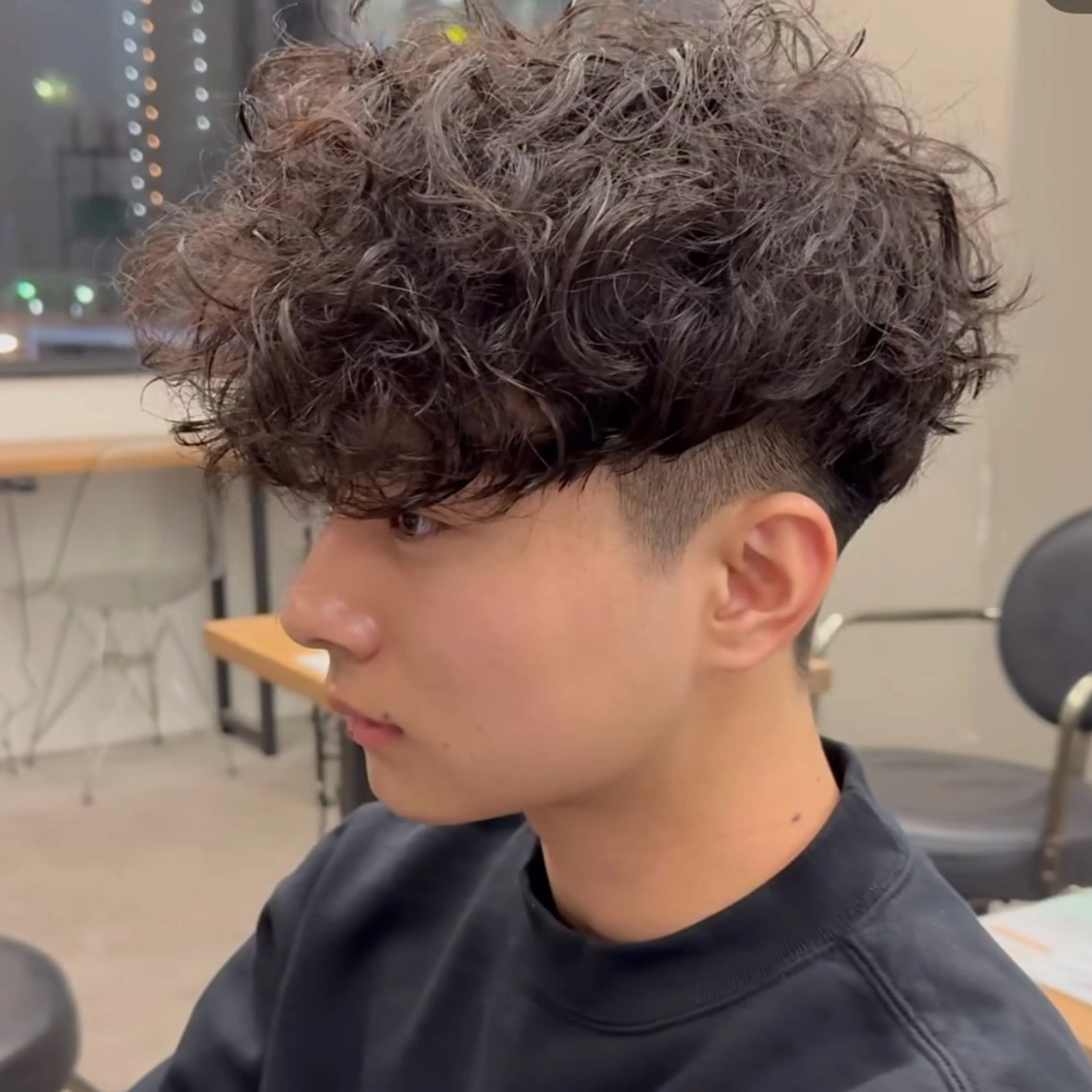 メンズ スペインカール メンズ専門/パーマ 特化/栄/北出瑞貴のヘアスタイル