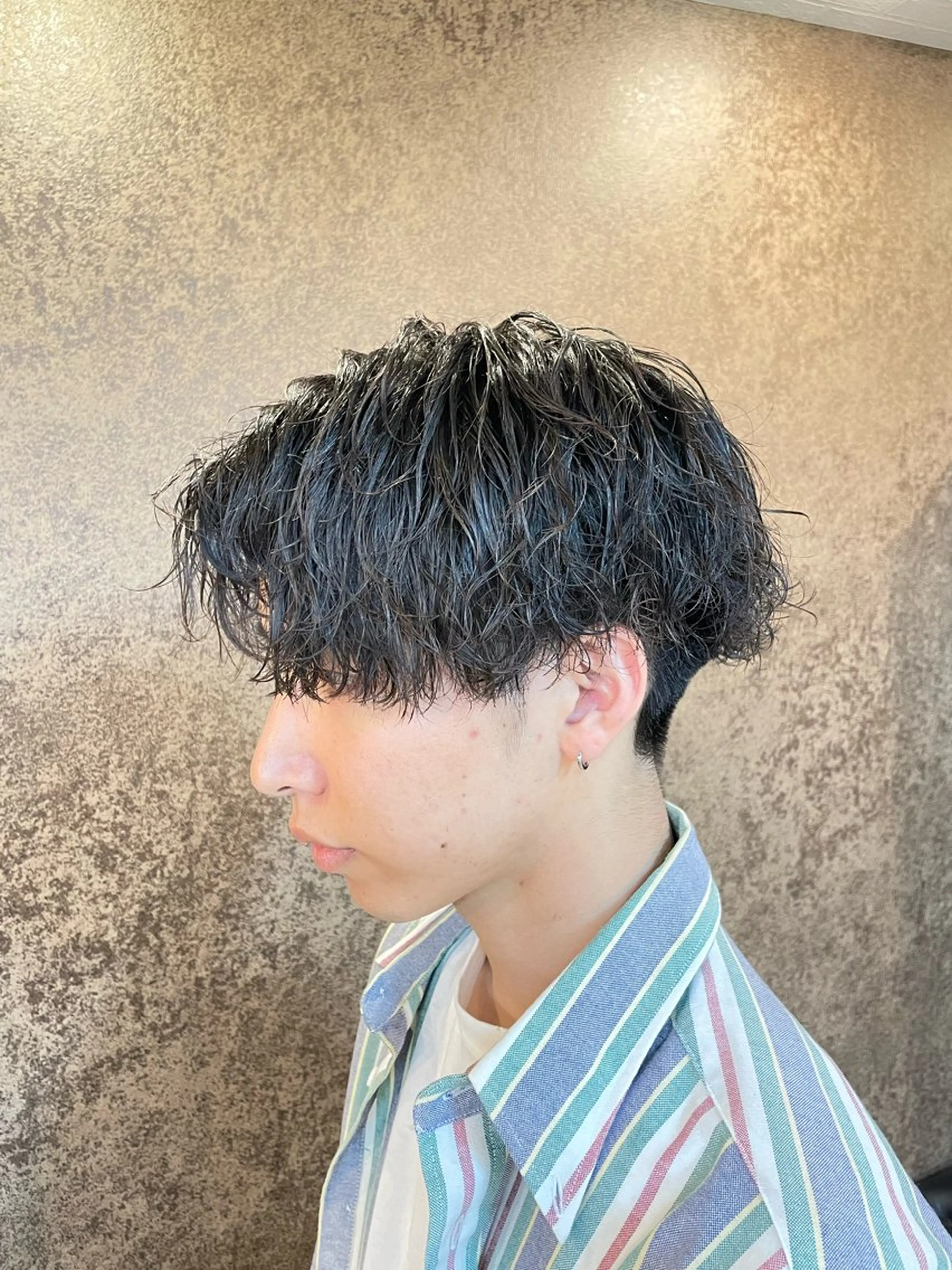 ショート メンズパーマ特化 カバヤマ　リョウのヘアスタイル