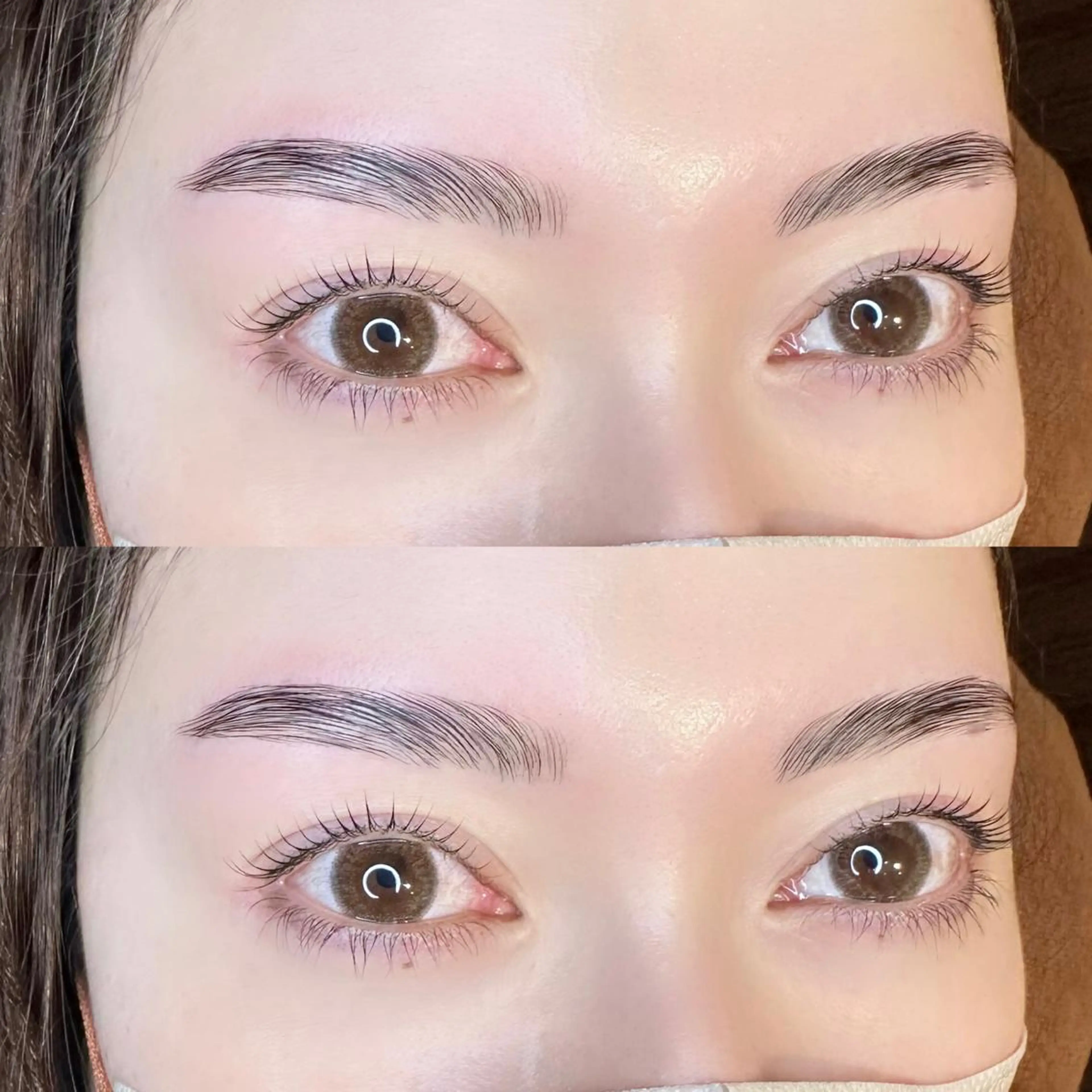 🍂ミニモ限定　まつ毛パーマ補修トリートメント付き×ハリウッドブロウリフトの写真