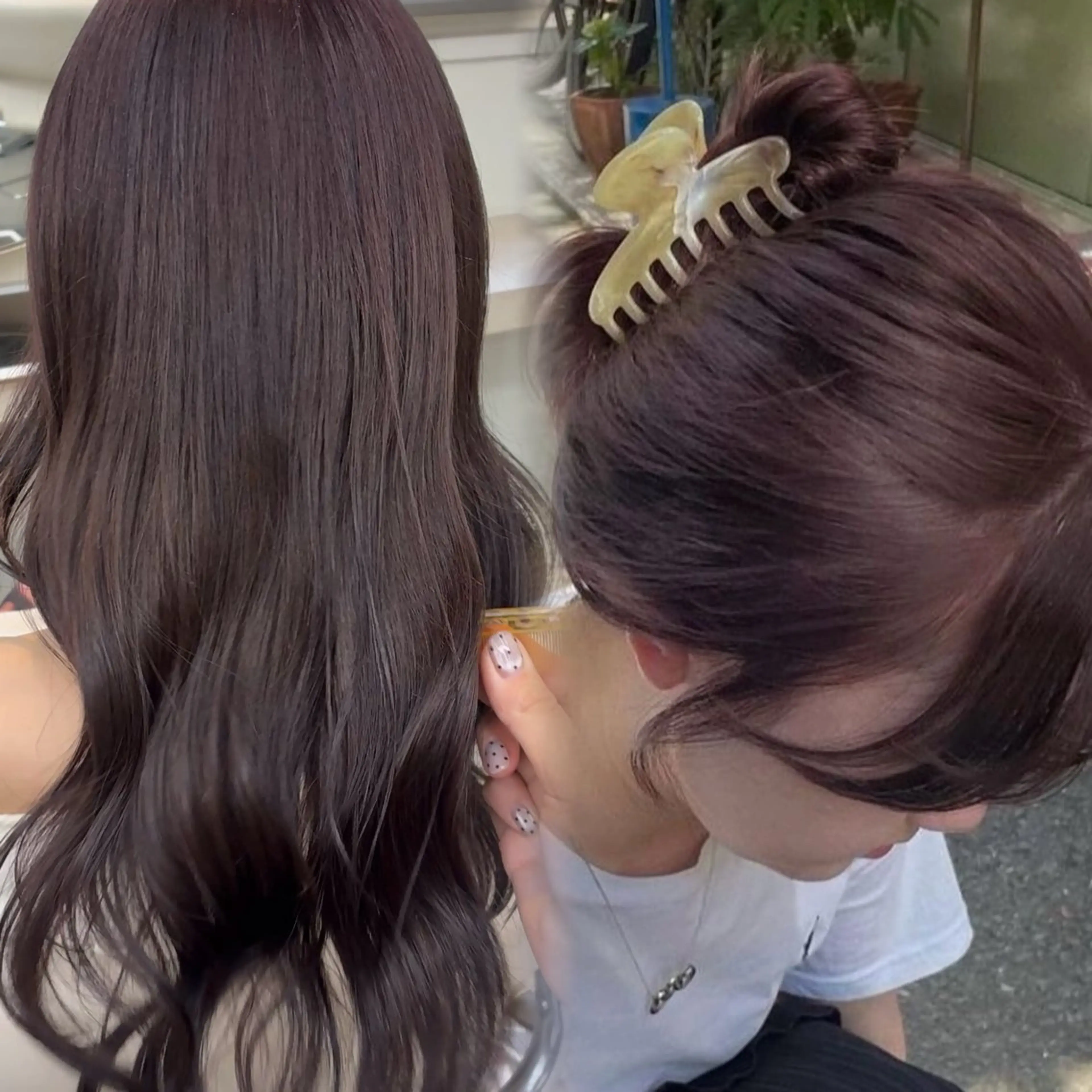 【ラベンダー系】🪻メンテナンスカラー💜トリートメント付/ミニモ学割/新社会人の写真