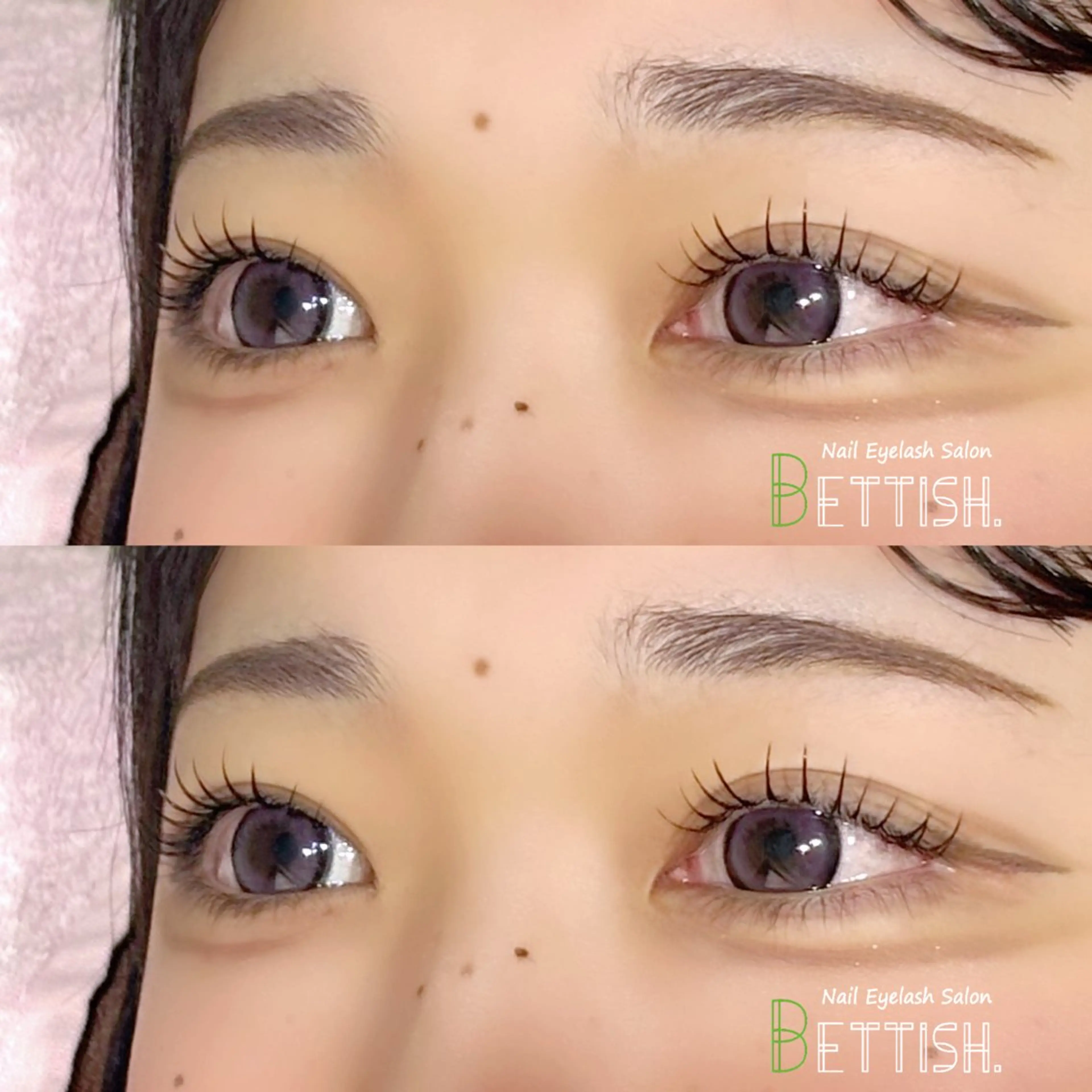 マツエク・マツパ フラットラッシュ BETTISH🩵 SERIのマツエク・マツパデザイン