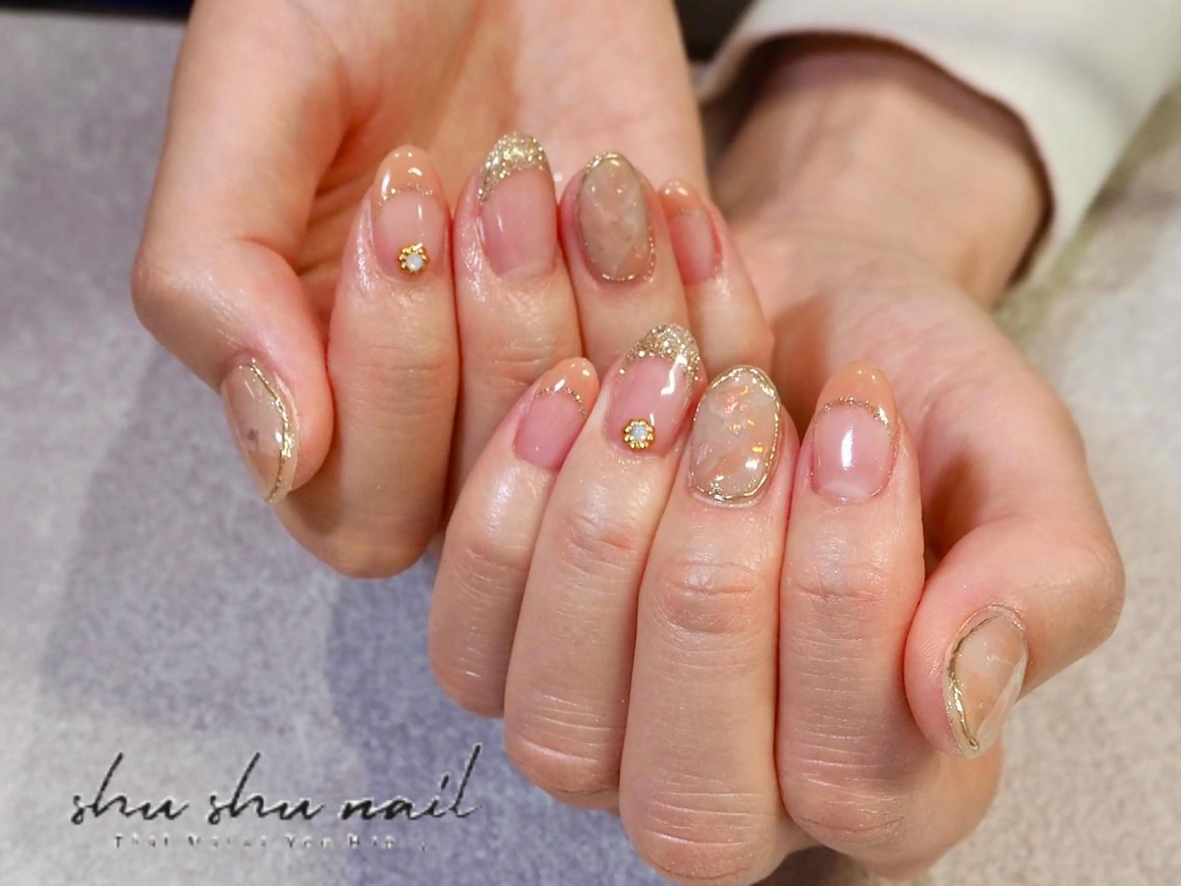 ネイル 大理石ネイル(マーブル) shushunail所属・和田 周子のネイルデザイン