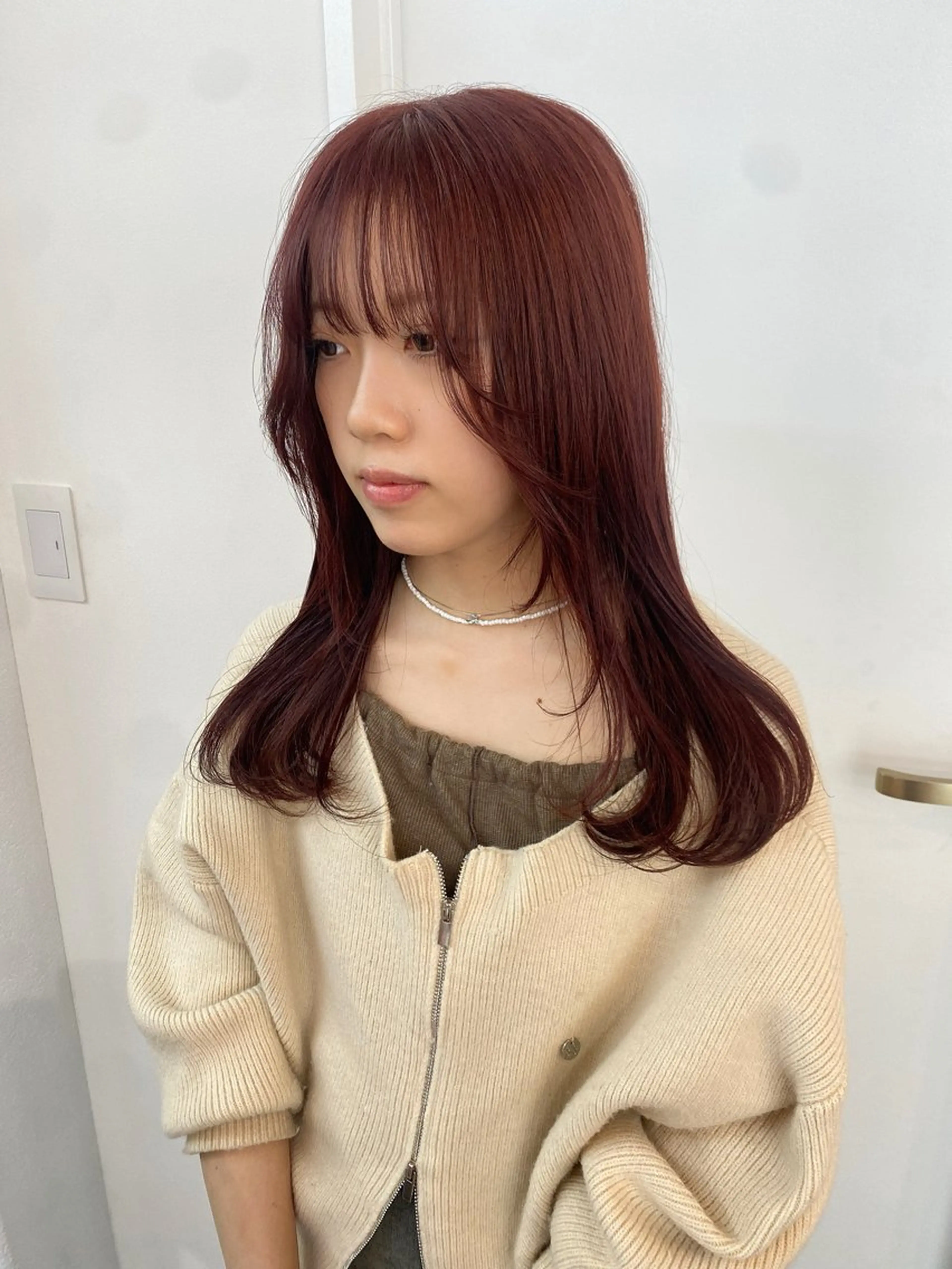 セミロング カラー 綾香 /透明感カラーのヘアスタイル