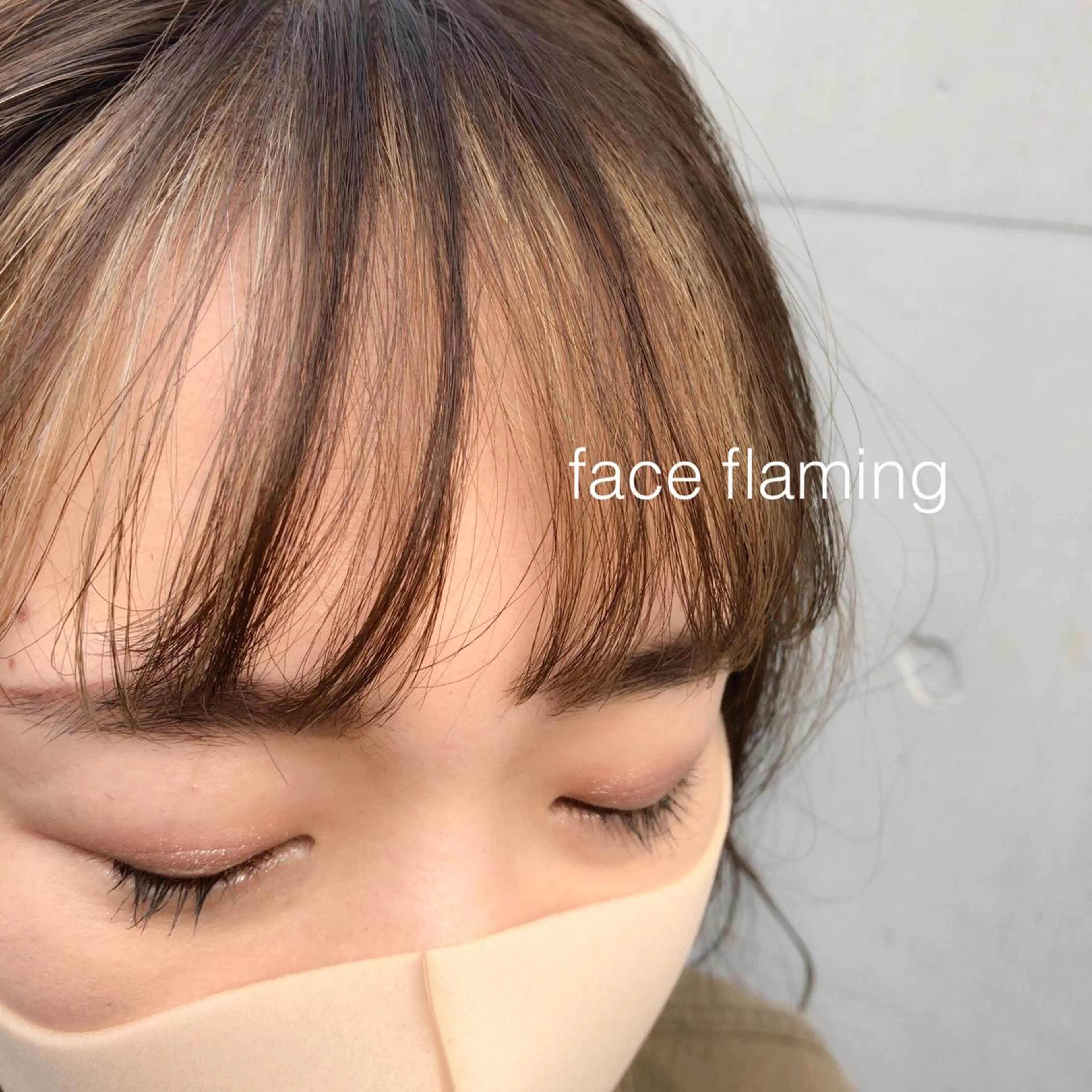 セミロング カラー ミストバング フェイスフレーミング GO TODAY シェアサロン 原宿本店所属・ボブ/レイヤー/ パーマ/淀川 純のヘアスタイル