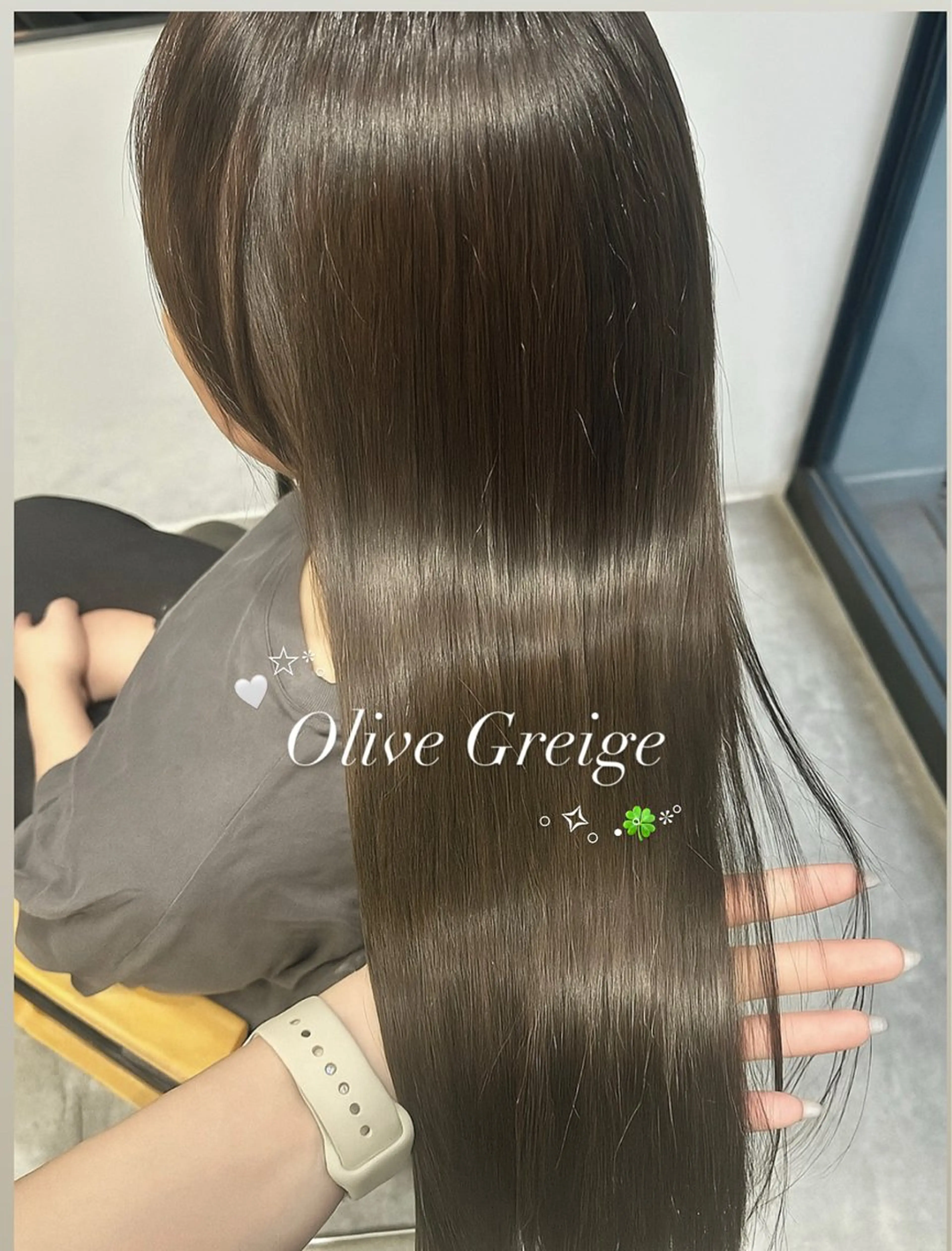 セミロング 似合わせカット 艶カラー/韓国風ヘア 🩵shioneのヘアスタイル