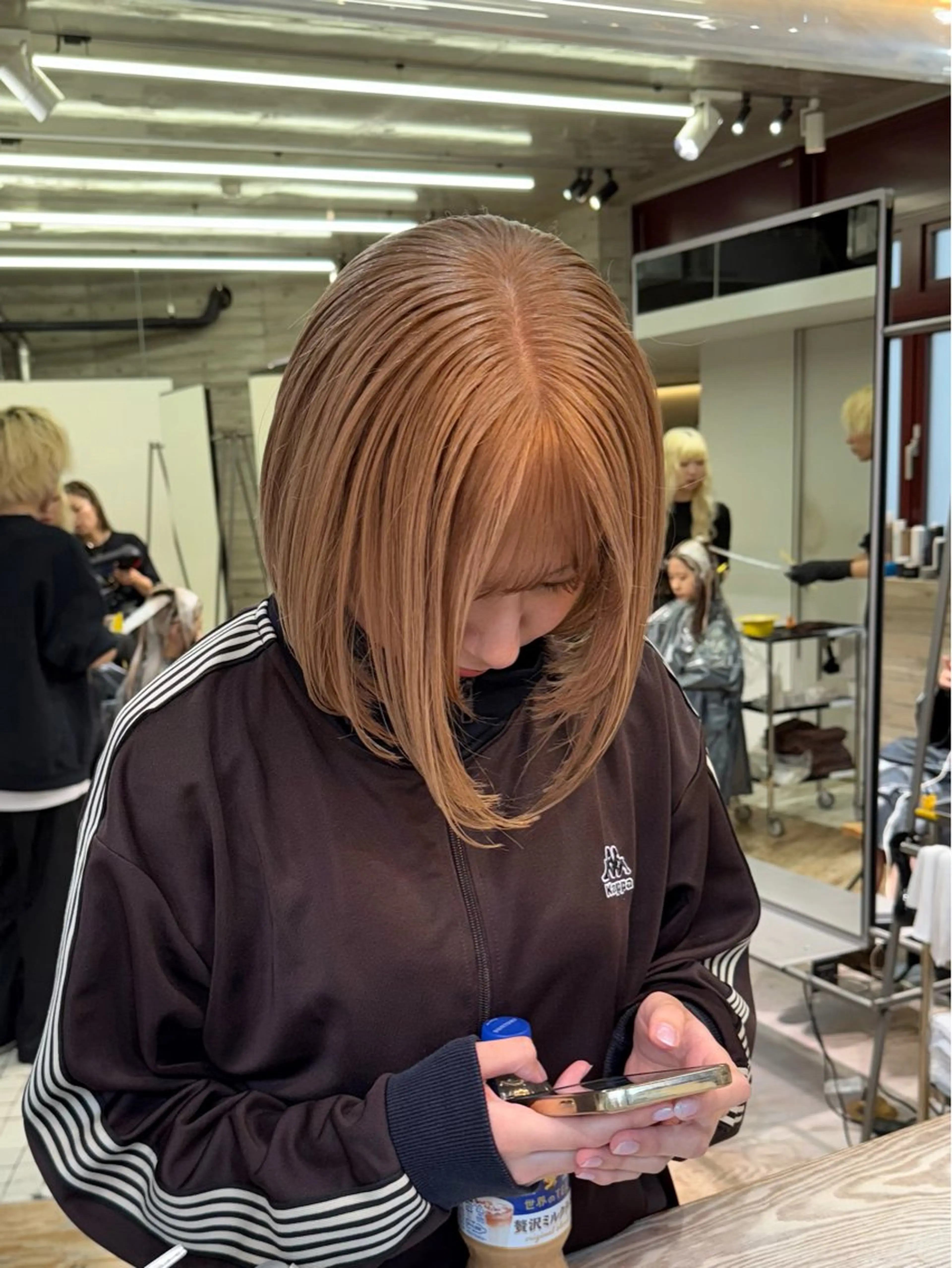 ミディアム カラー カット ヘアカラー 色落ち綺麗透明感カラ /ボブ/ナカツヒカルのヘアスタイル