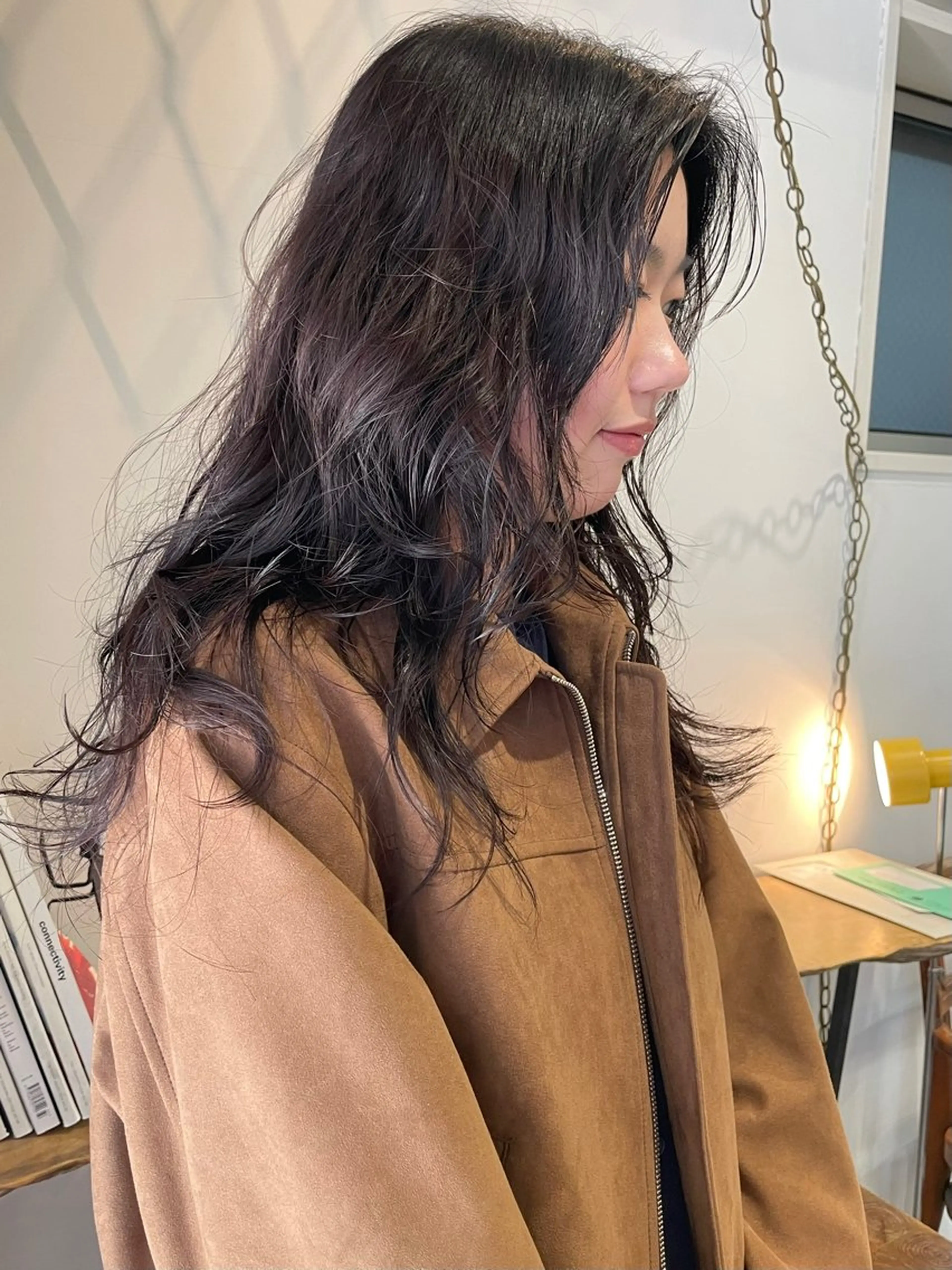 セミロング パーマ セミロングパーマ カット パーマ hemm hemm所属・ボブパーマ 岩波ゆいのヘアスタイル