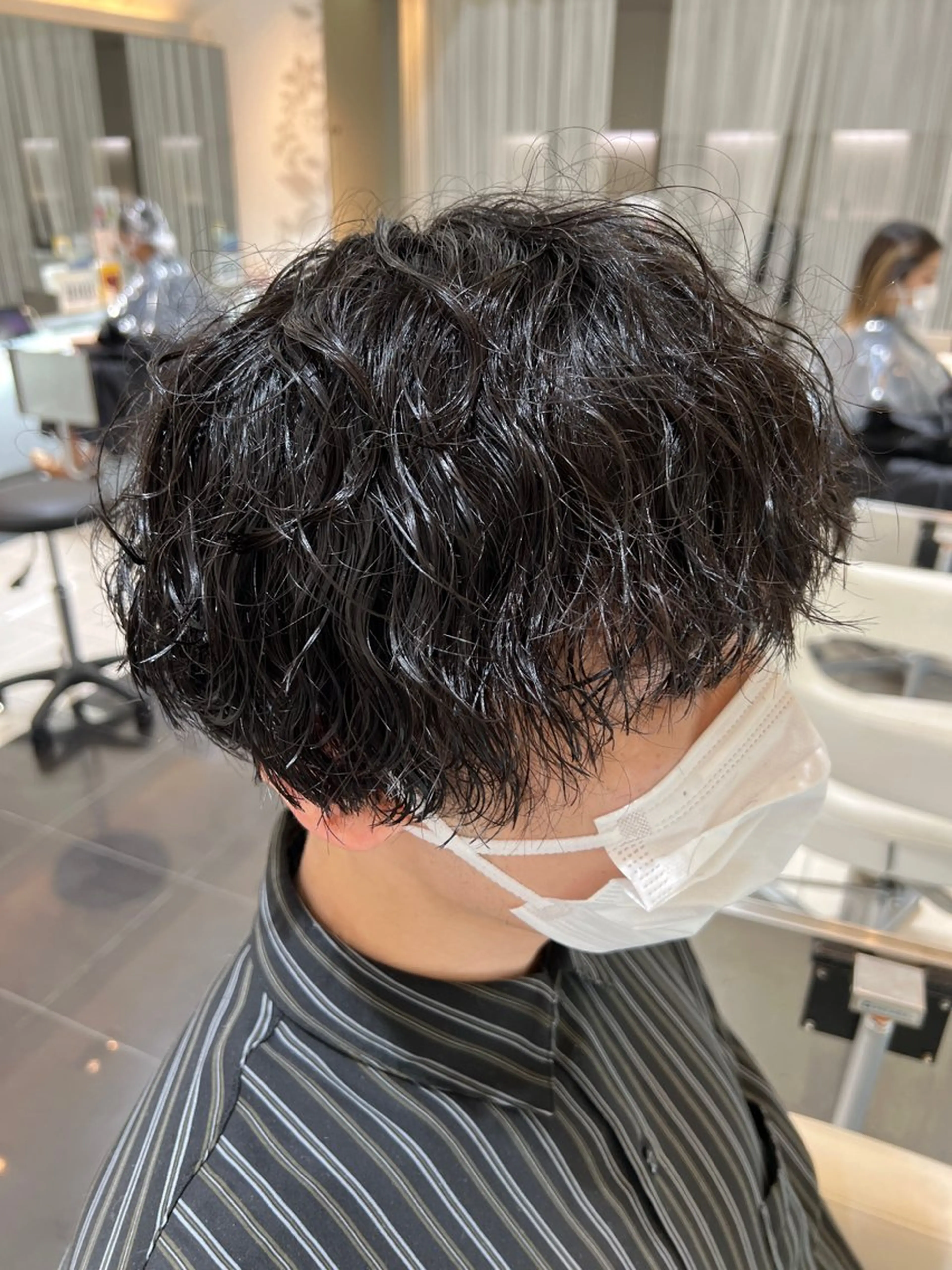 パーマ メンズ NYNY姫路本店 メンズパーマ藤川時也のヘアスタイル