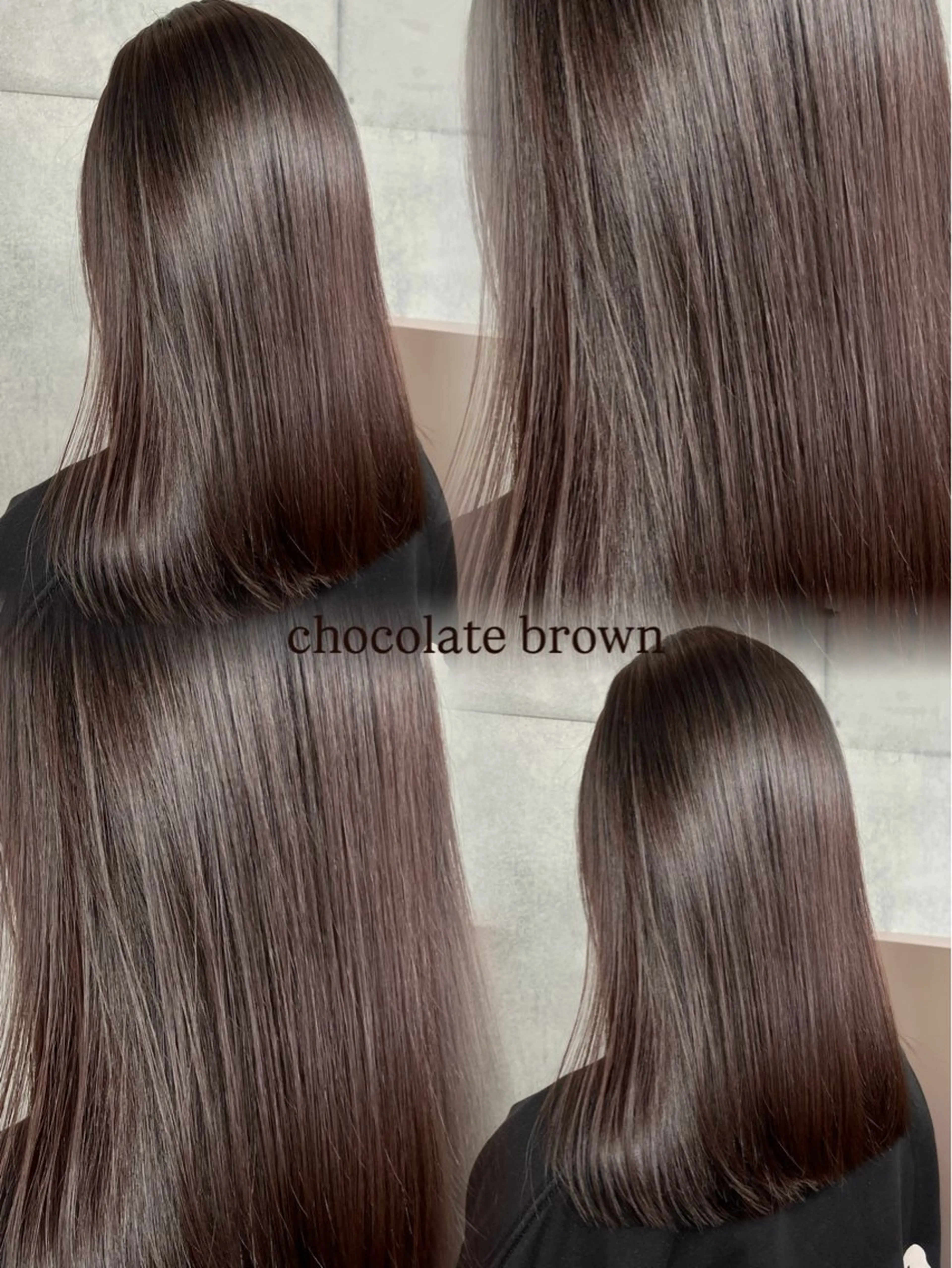 セミロング ヘアカラー カコ/レイヤーカット ヘアアレンジのヘアスタイル