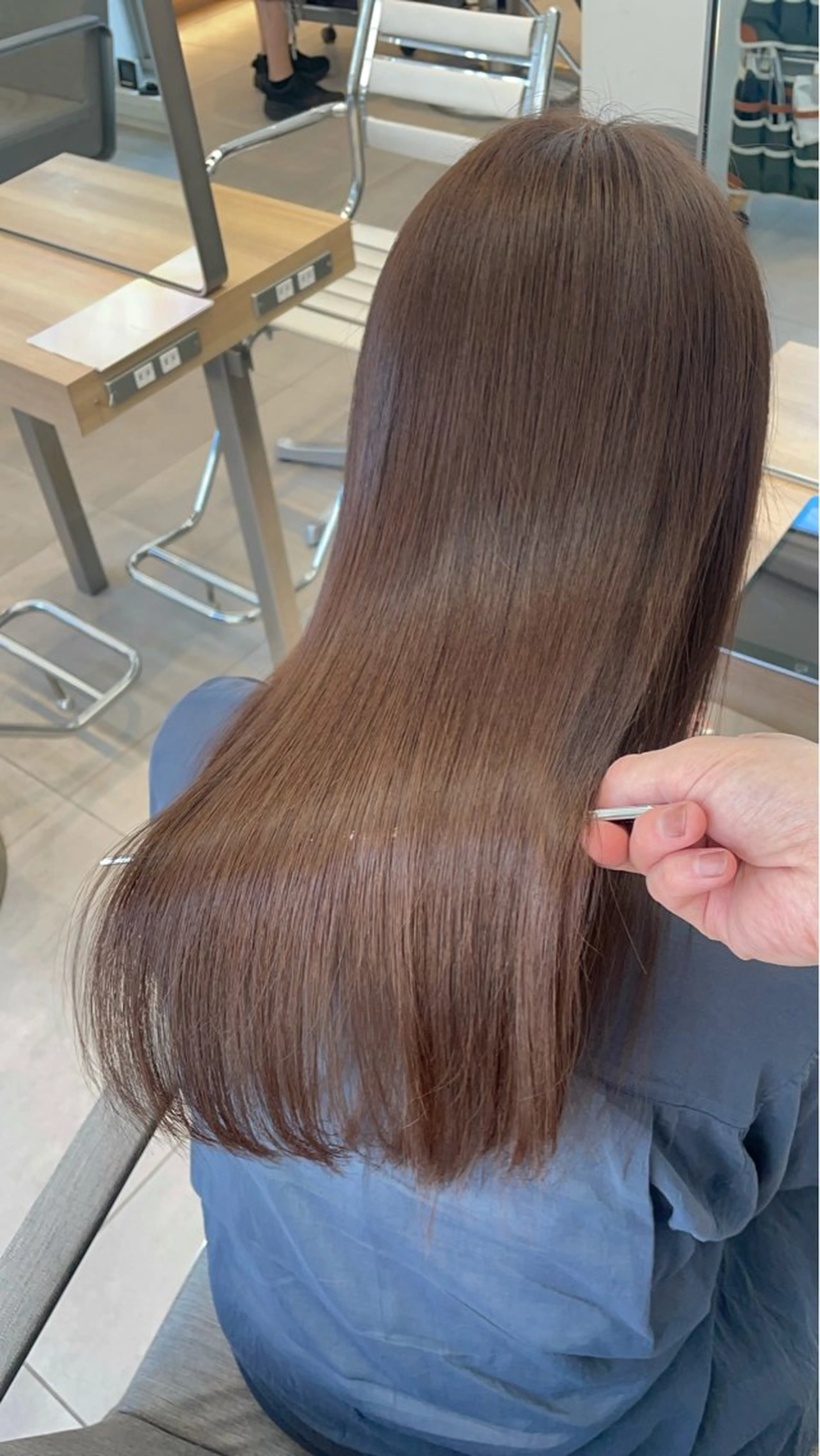 ロング カット 縮毛矯正 トリートメント ヘッドスパ ✨髪質改善✨美髪 矯正🫧小泉のヘアスタイル