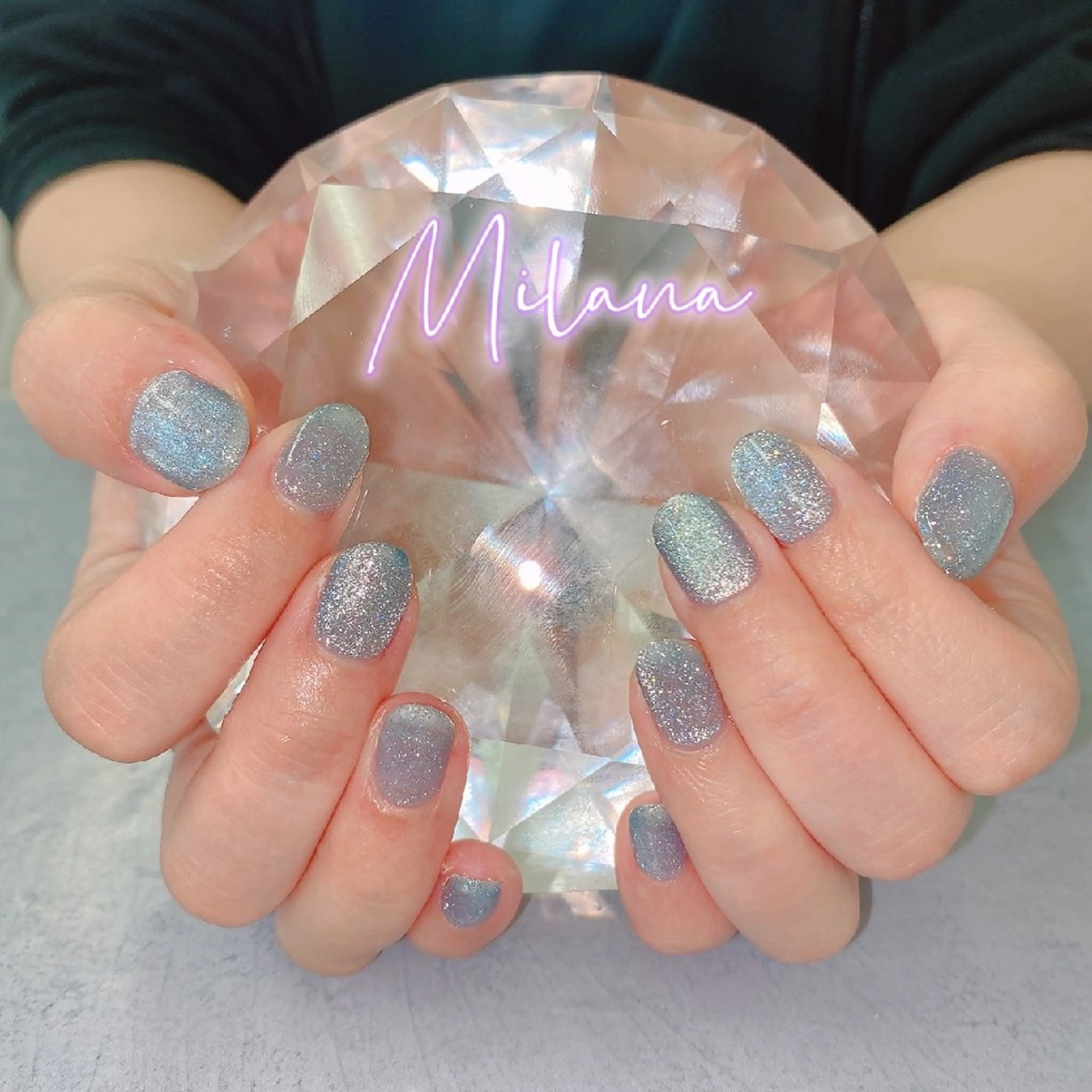 ネイル マグネットネイル ワンカラーネイル ハンドネイル Milana 川瀬のネイルデザイン