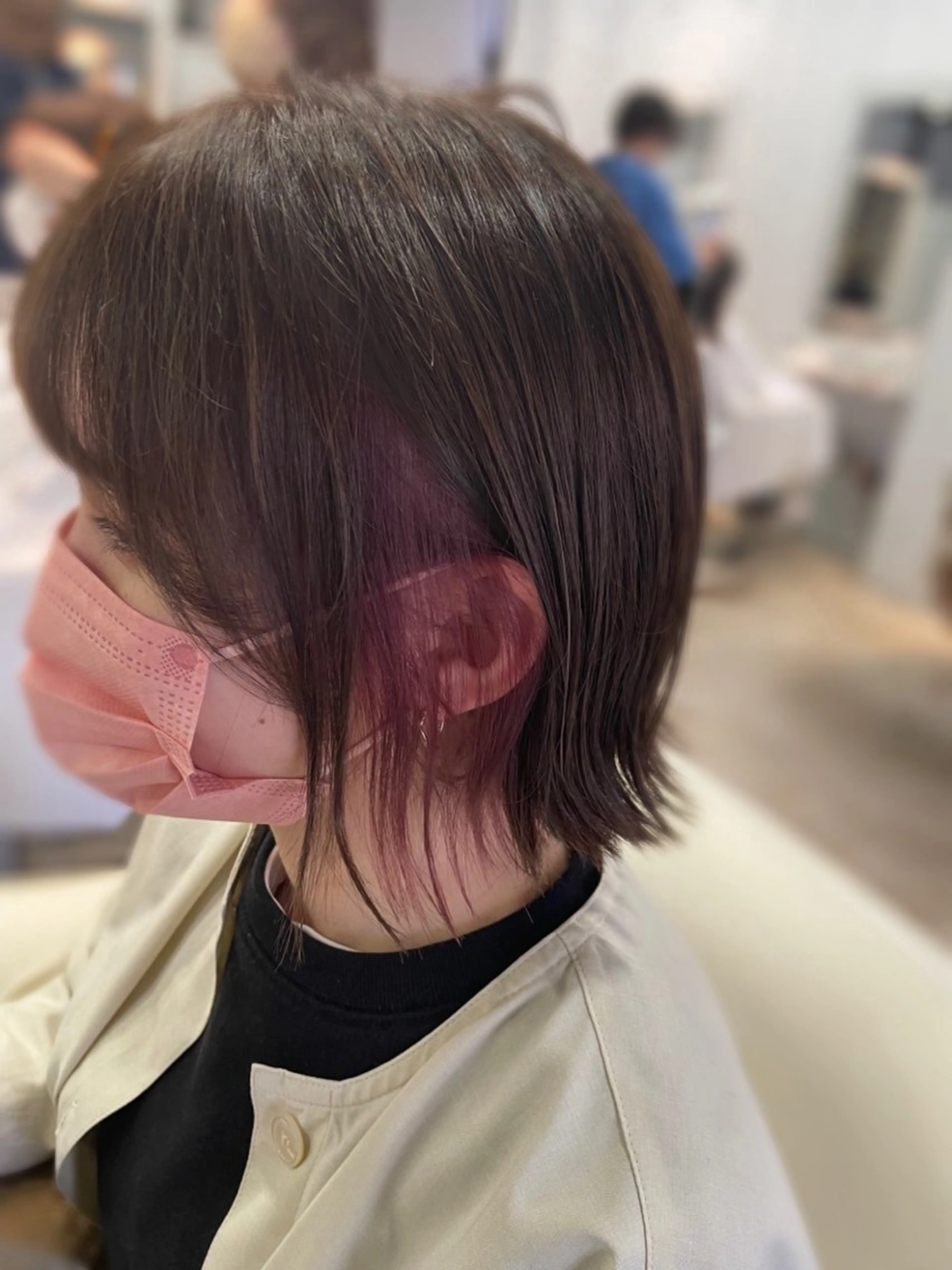 ショート カラー インナーカラー ボブ 池袋𓏲𓎨RINA ・ReFa取扱店のヘアスタイル