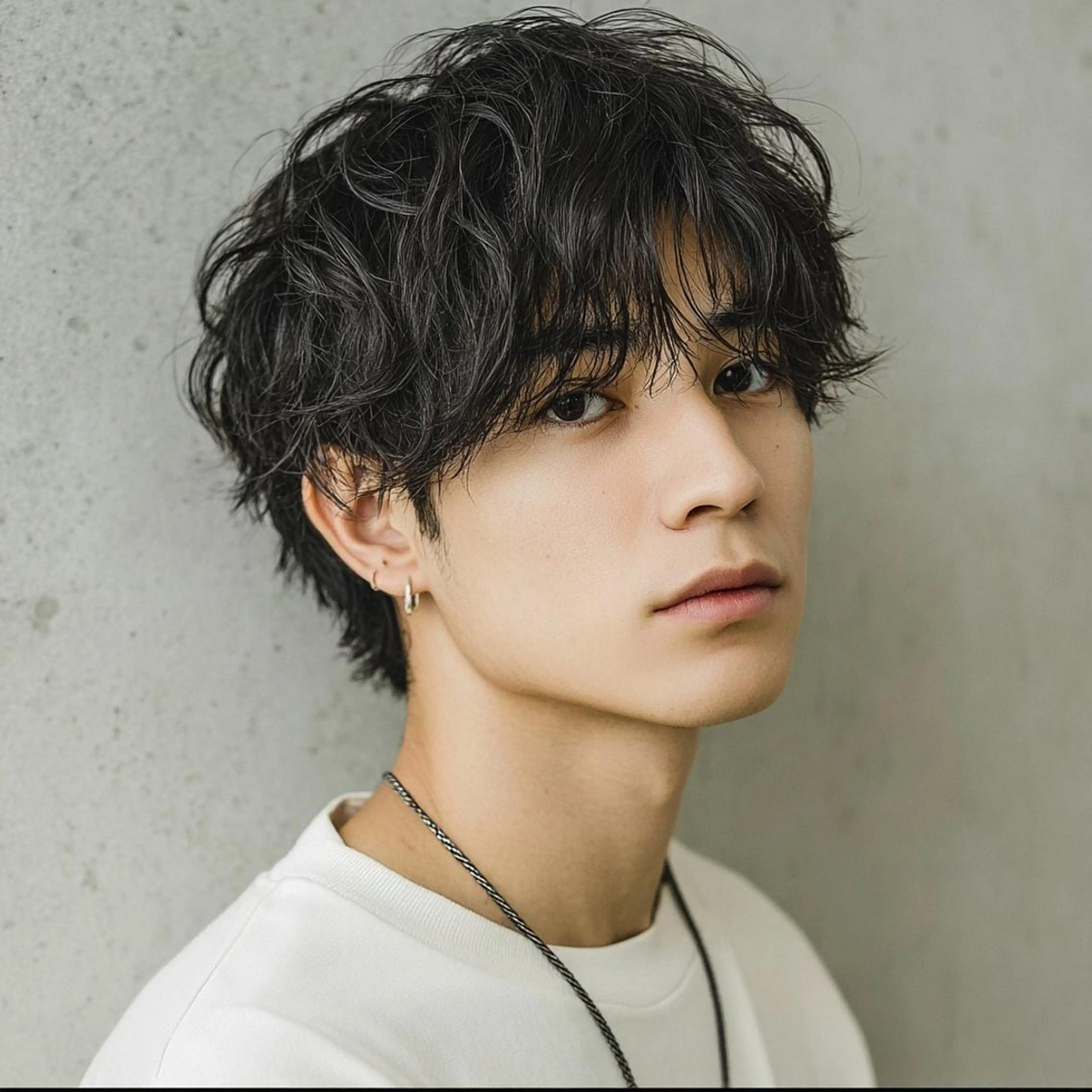 メンズ ブリーチなし透明感 カラー✨山仲絢圭のヘアスタイル