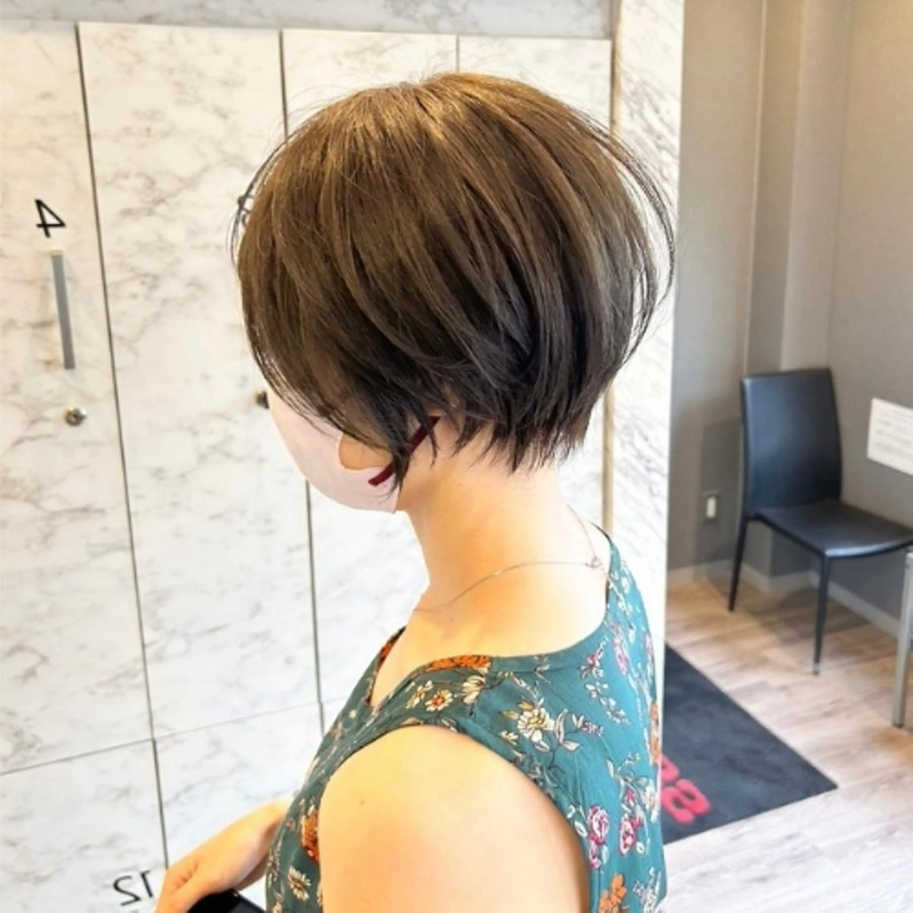 ショート カラー 丸みショート ショートヘア 小顔カット ヘアケアサロン MAIN[メイン]のヘアスタイル