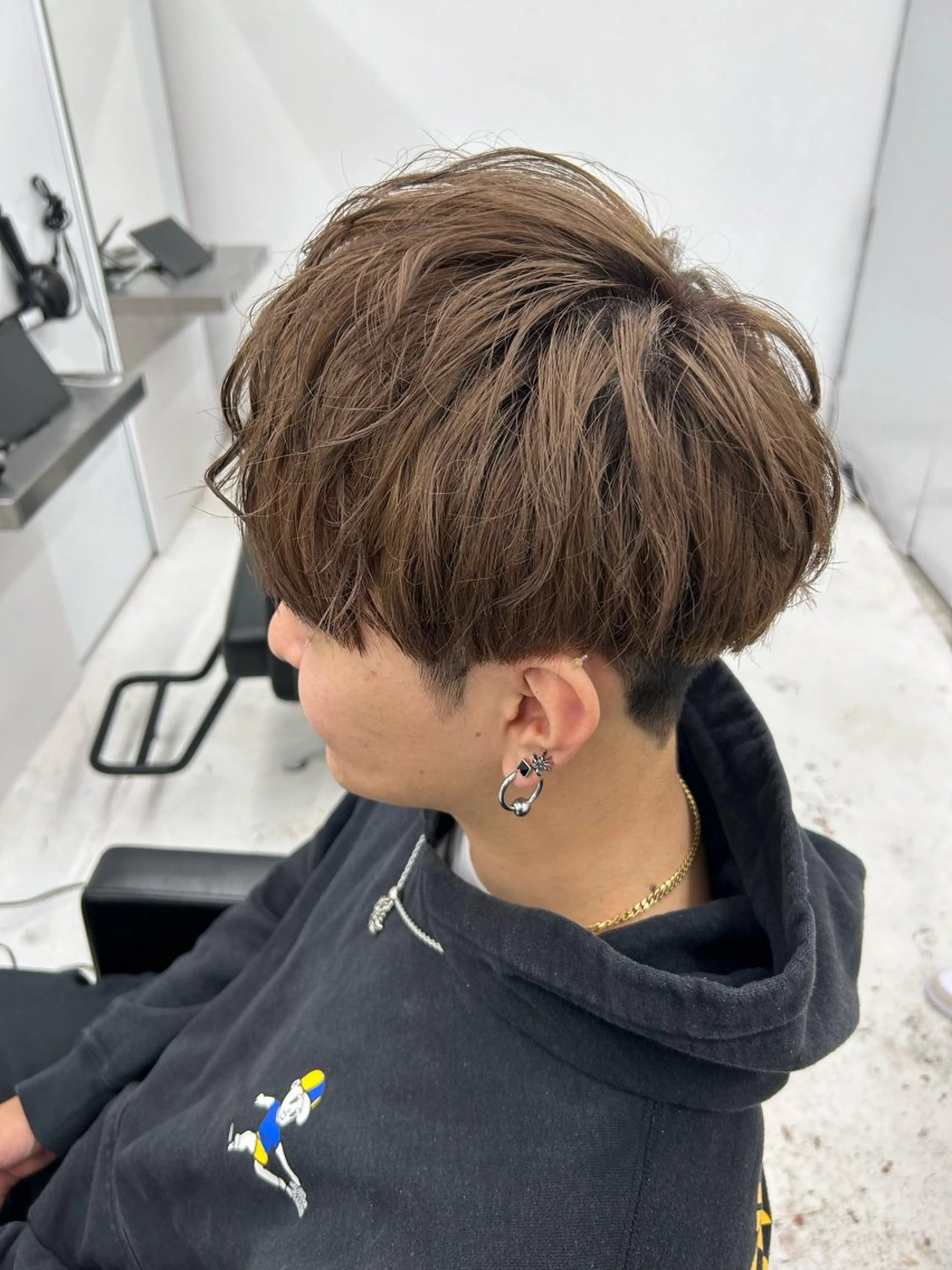 ショート カラー メンズ マッシュ カット ヘアカラー 【メンズパーマ特化】 🍏網中勇喜のヘアスタイル