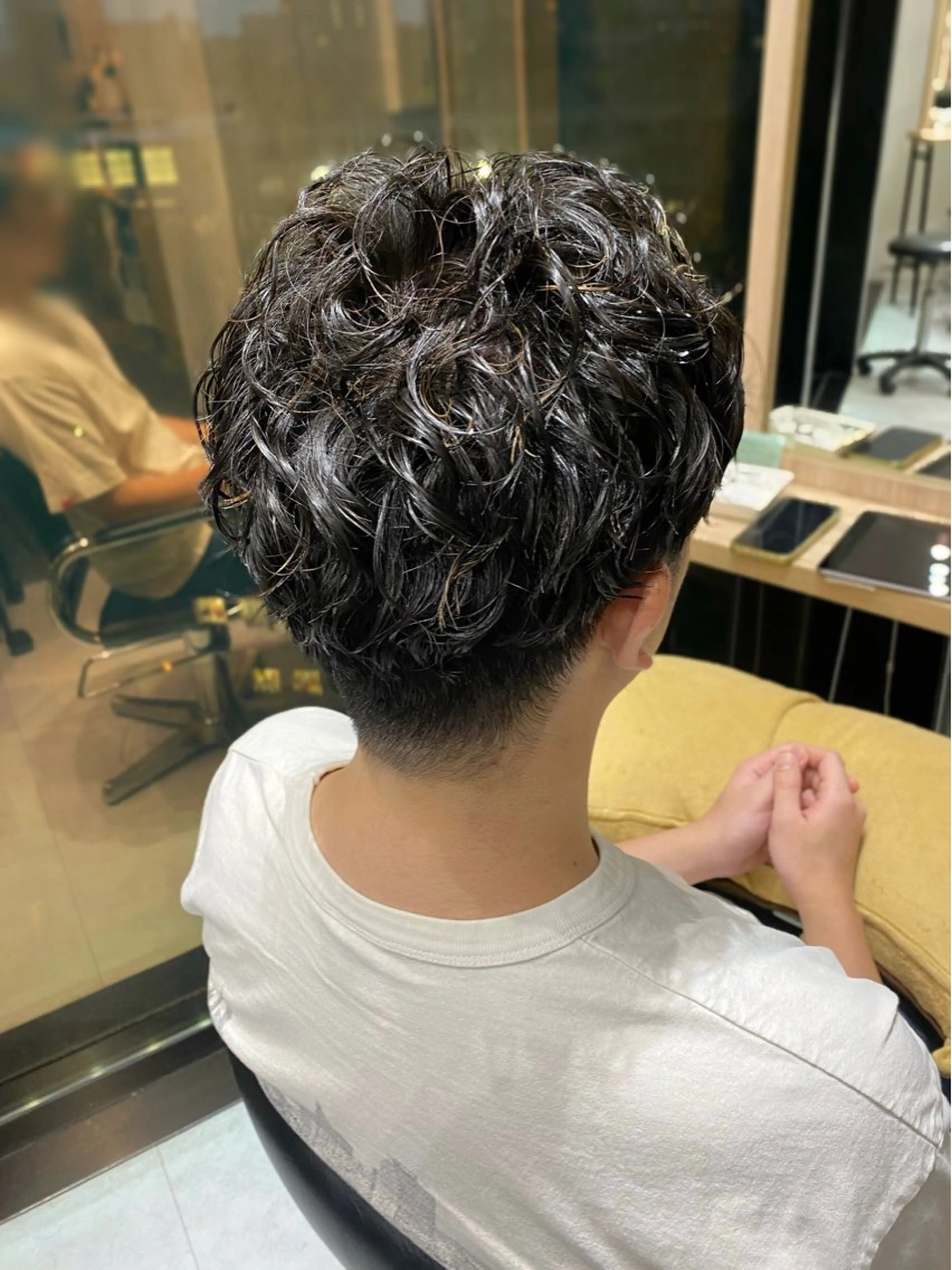 パーマ メンズ 𣘺夲友梨/ メンズ/恵比寿のヘアスタイル