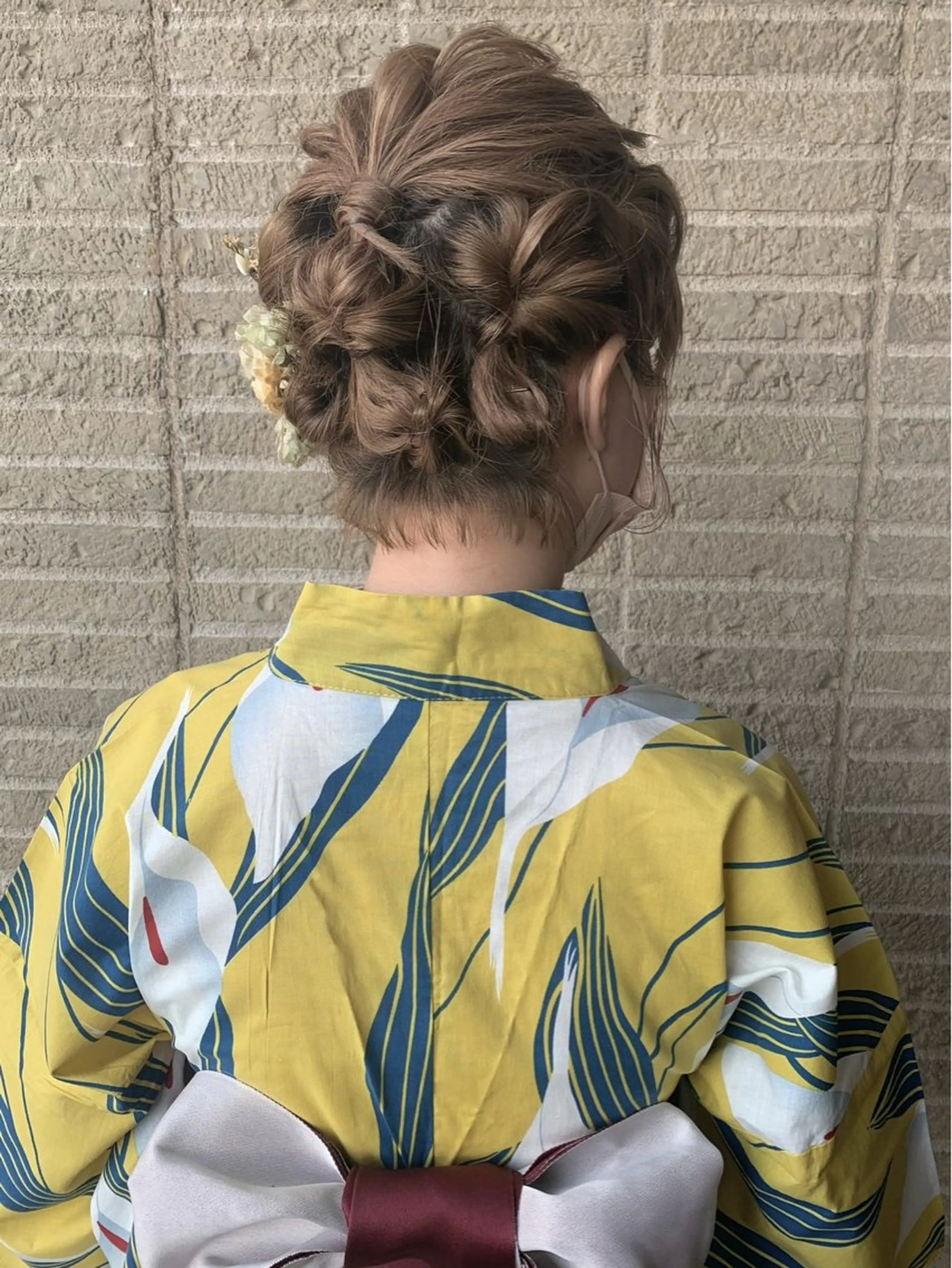 ショート ヘアアレンジ 着付け 似合わせ⌇お洒落 カット⌇平野あみのヘアスタイル