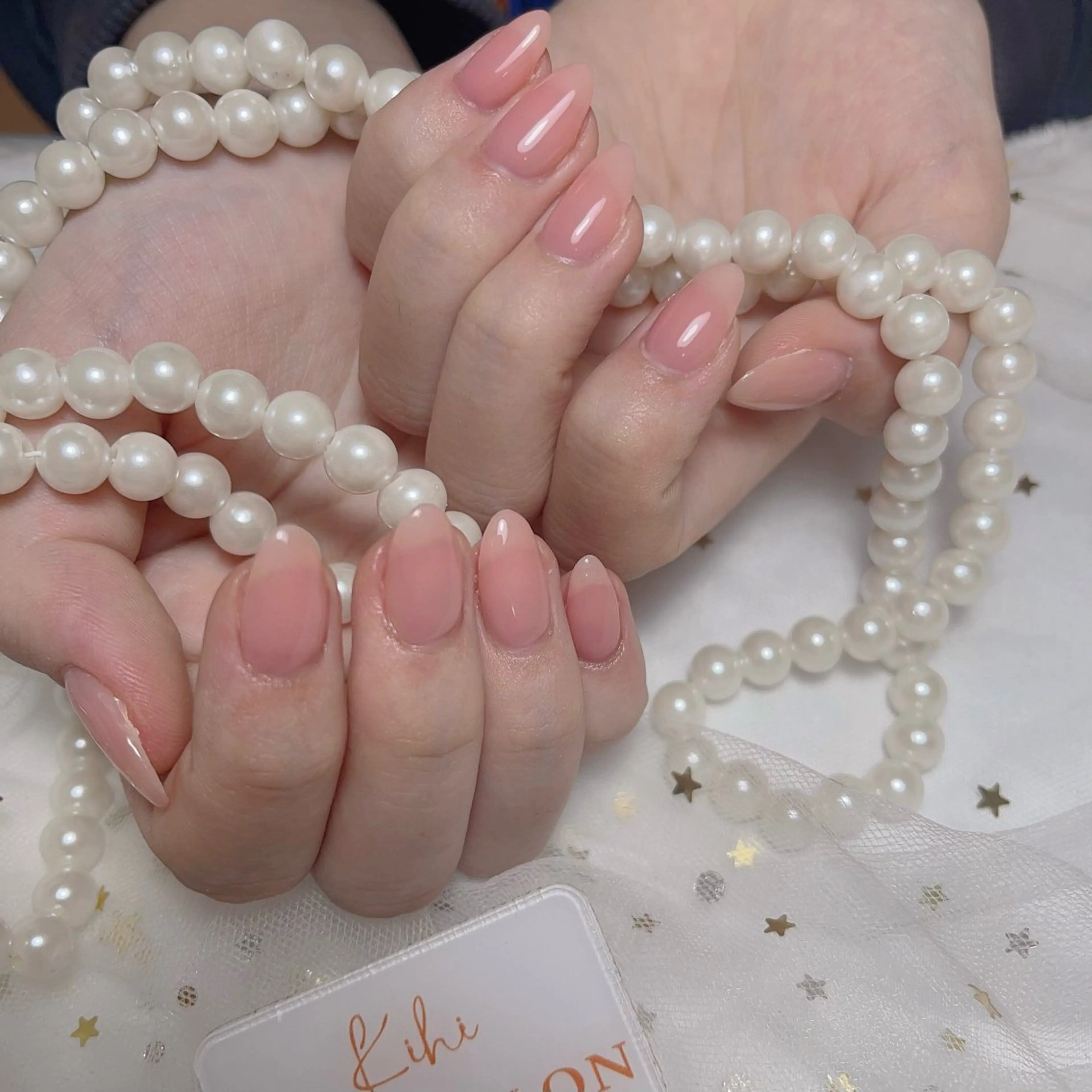 ネイル アートネイル フレンチネイル ジェルネイル グラデーション 韓国ネイル ハンドネイル ハンドケア さくら💮💮 【オフ無料】のネイルデザイン