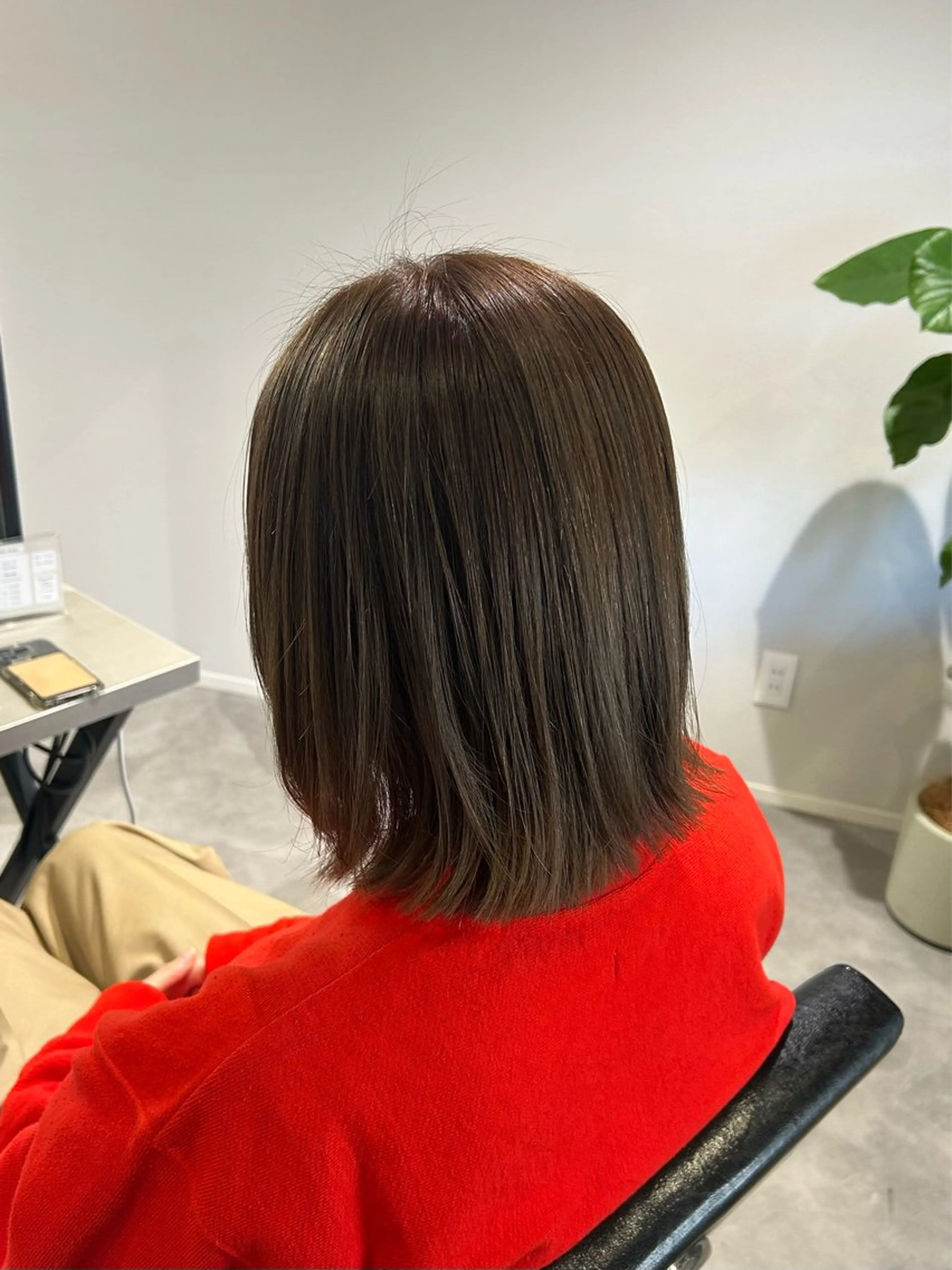 似合わせカット＋潤いツヤカラー＋COTA保湿トリートメントの写真