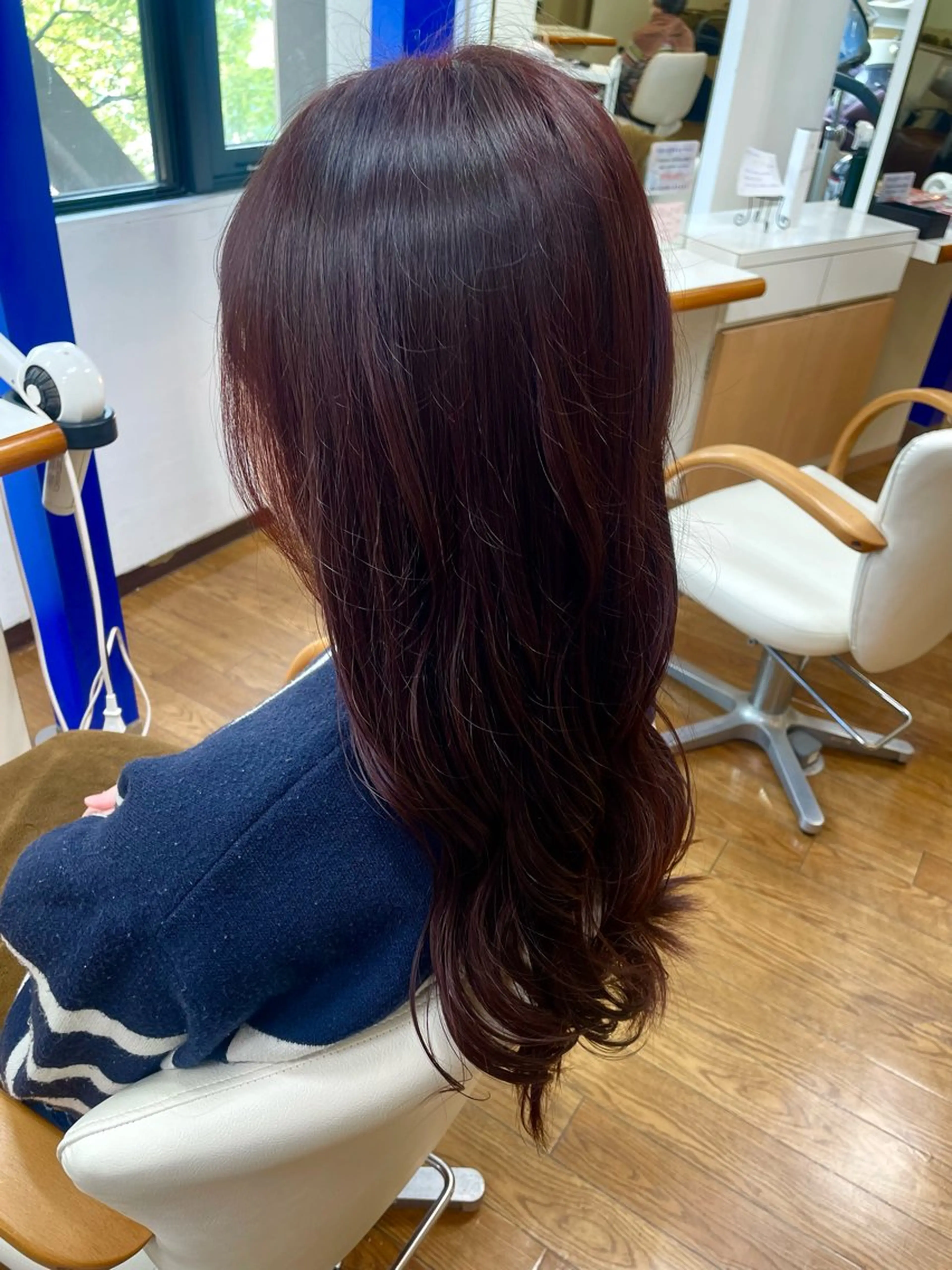カラー ブラウンカラー レッドカラー 中田 渚のヘアスタイル
