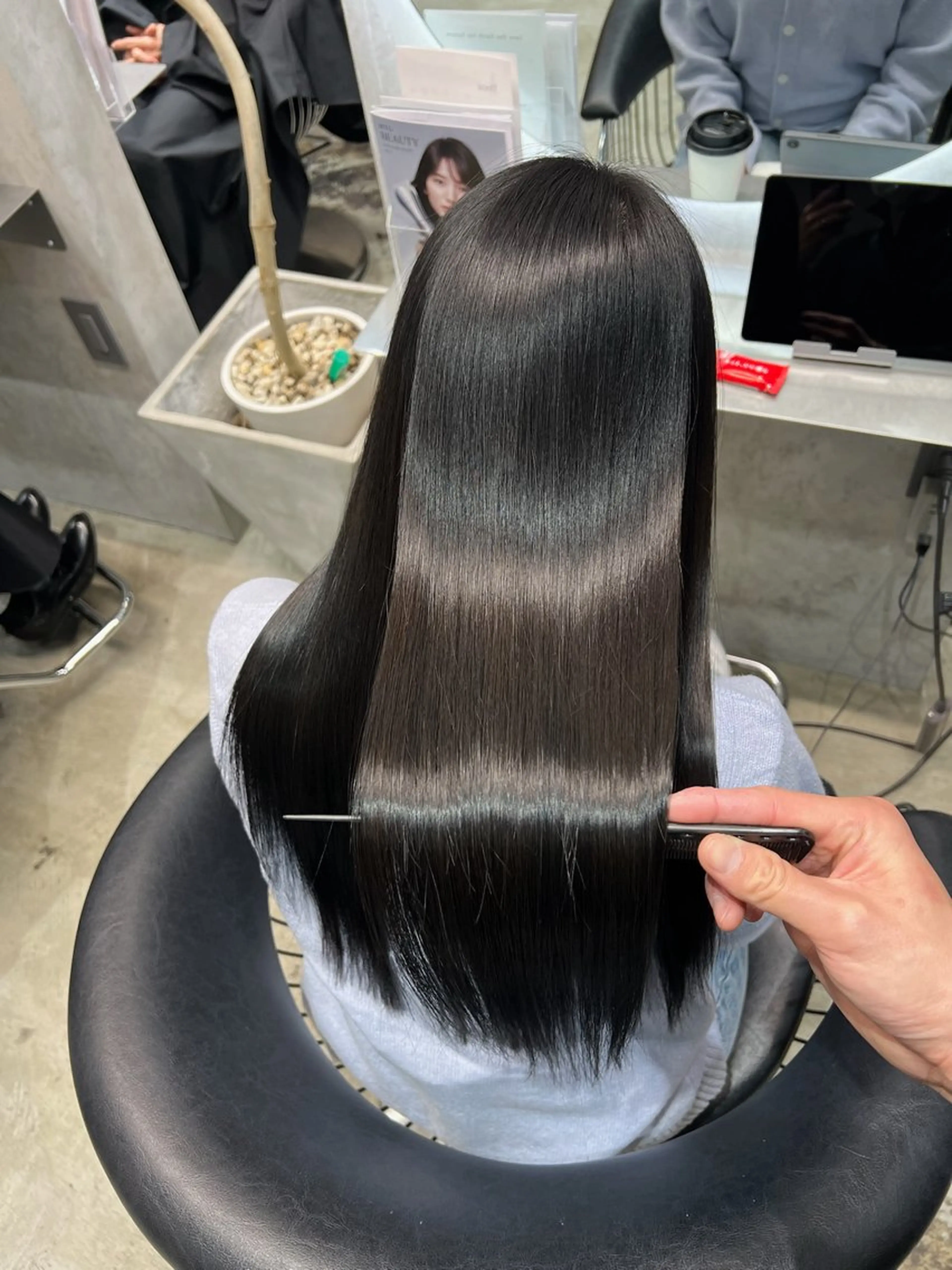 ロング カラー カット ヘアカラー トリートメント etora 渋谷所属・ワンホンヘア🇨🇳 髪質改善/itaruのヘアスタイル