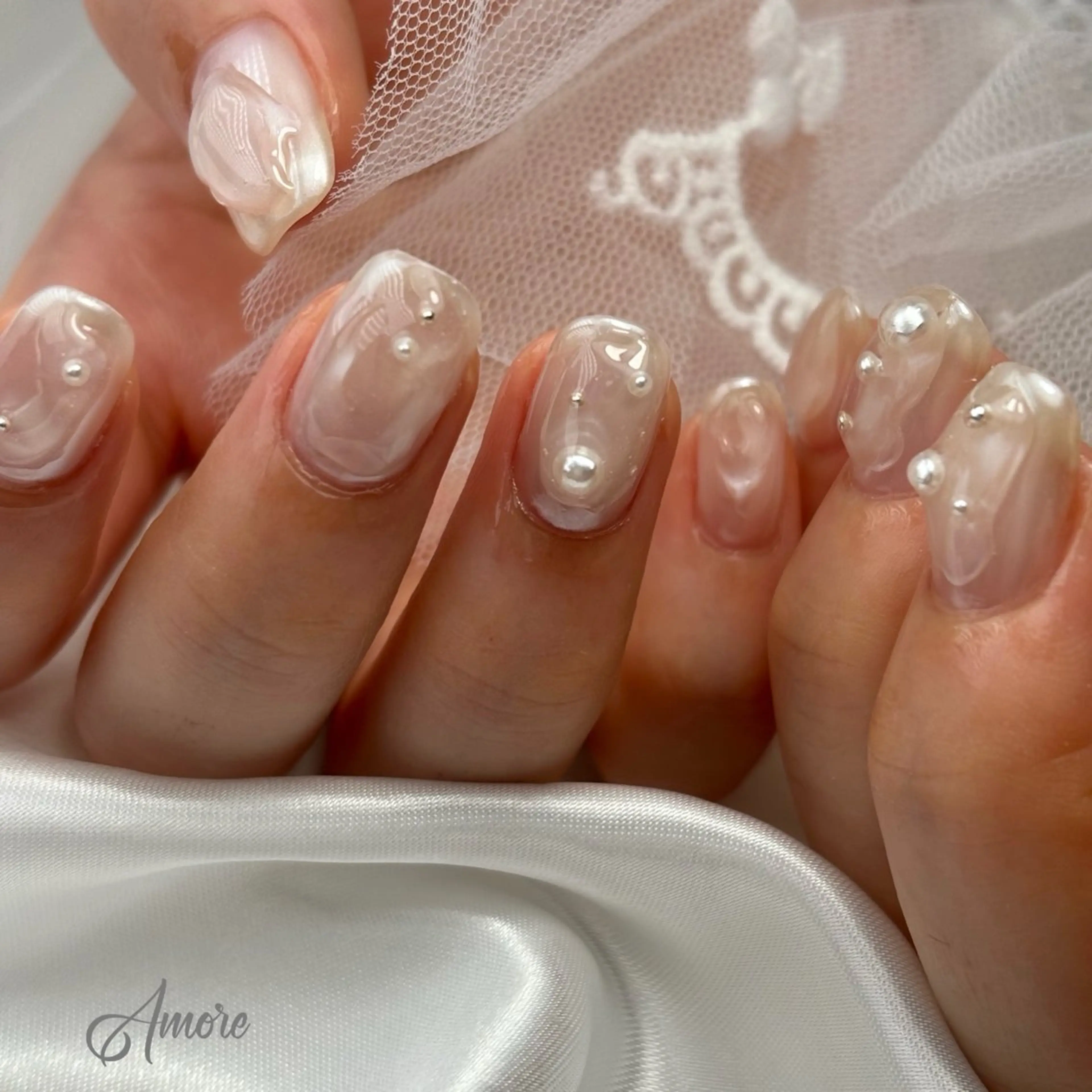 ネイル ジェルネイル キラキラネイル 韓国ネイル マグネットネイル パラジェル You kyehwaのネイルデザイン