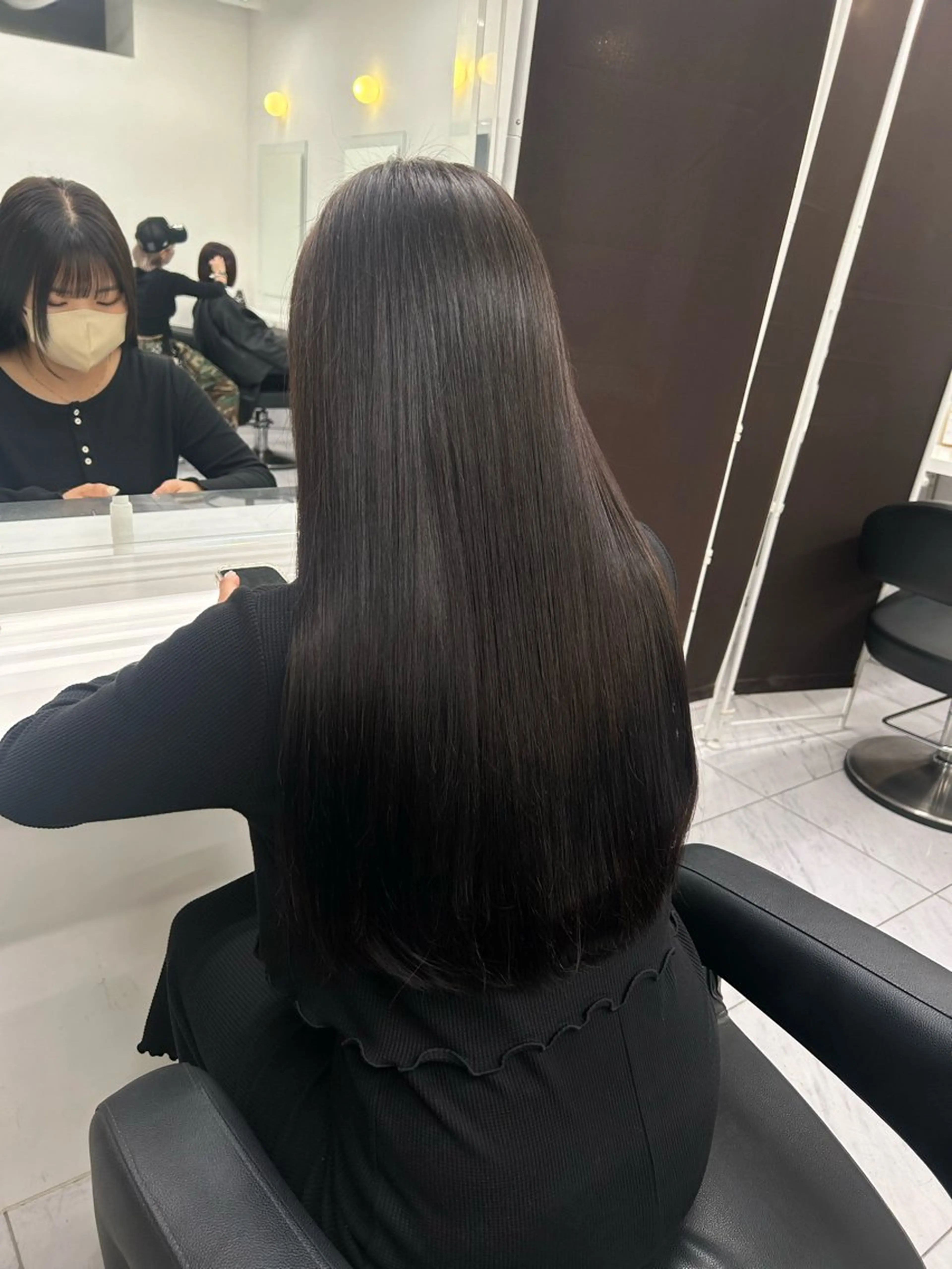 カラー 透明感ベージュ🤎 ナチュラルレイヤーのヘアスタイル