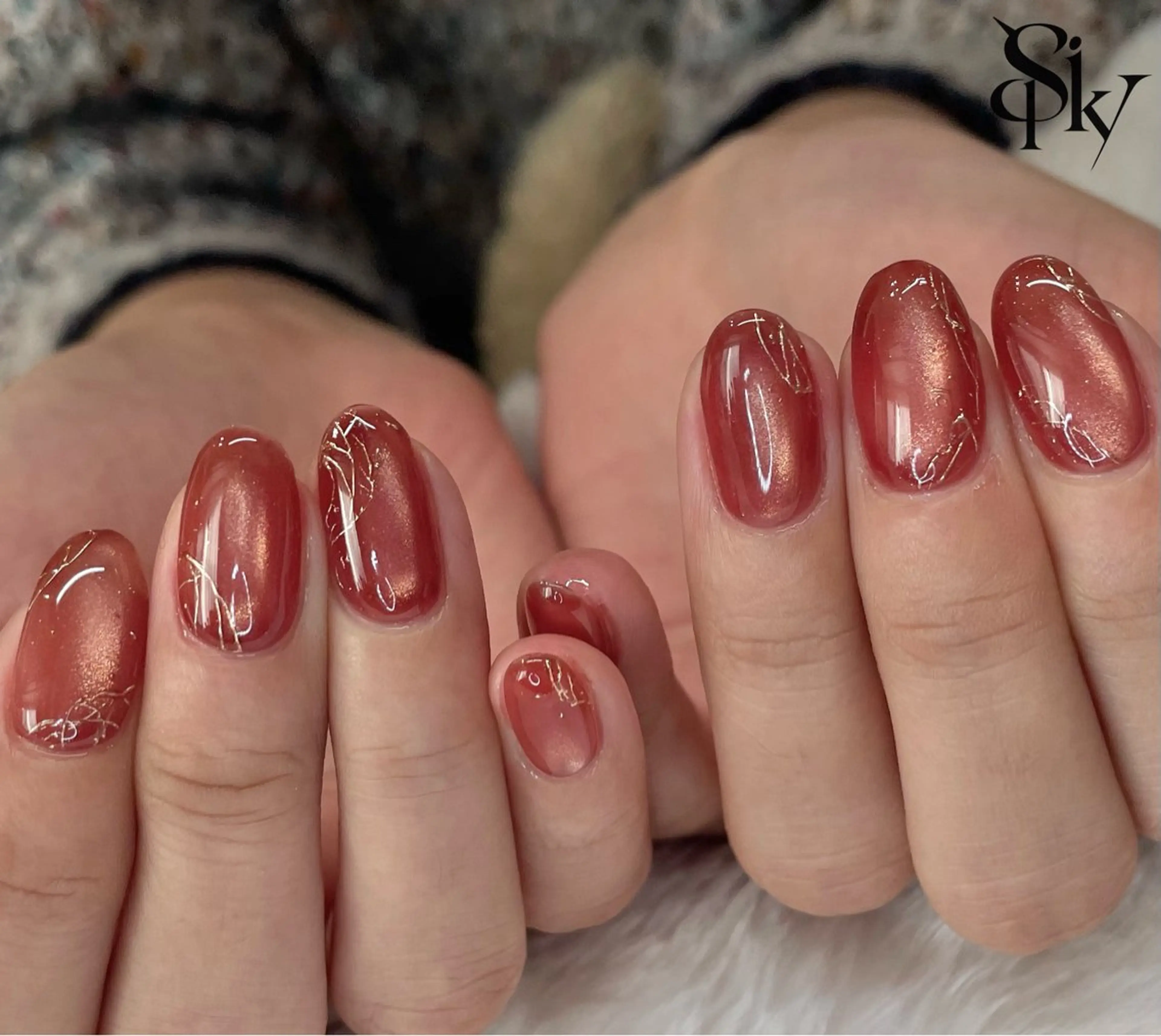 ネイル ハンドネイル Spiky とうげ ふうかのネイルデザイン