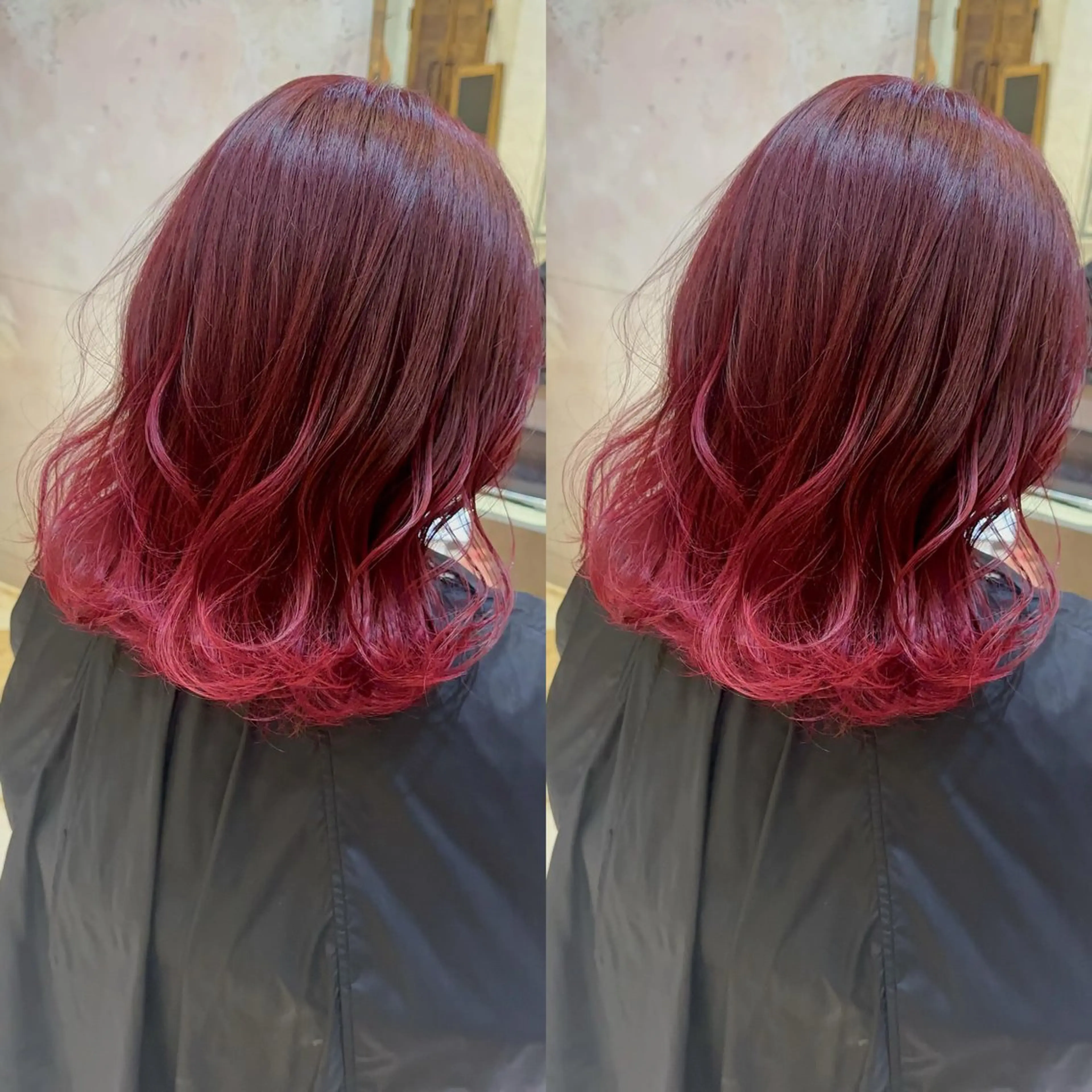 ミディアム 服部大地/ブリーチ 無しWカラー髪質改善のヘアスタイル